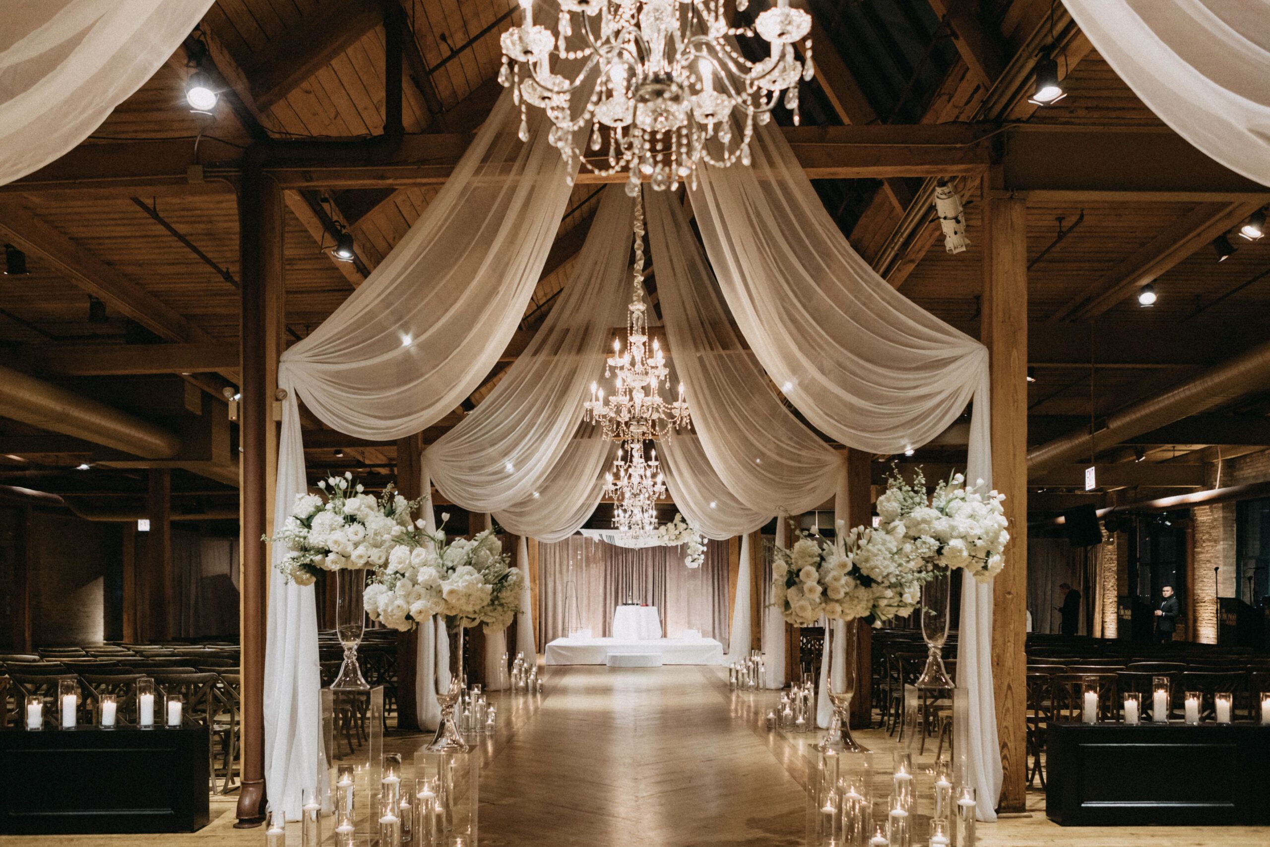 Absolutely STUNNING Winter Wedding in the Beautiful Skyline Loft at the Bridgeport Art Center!