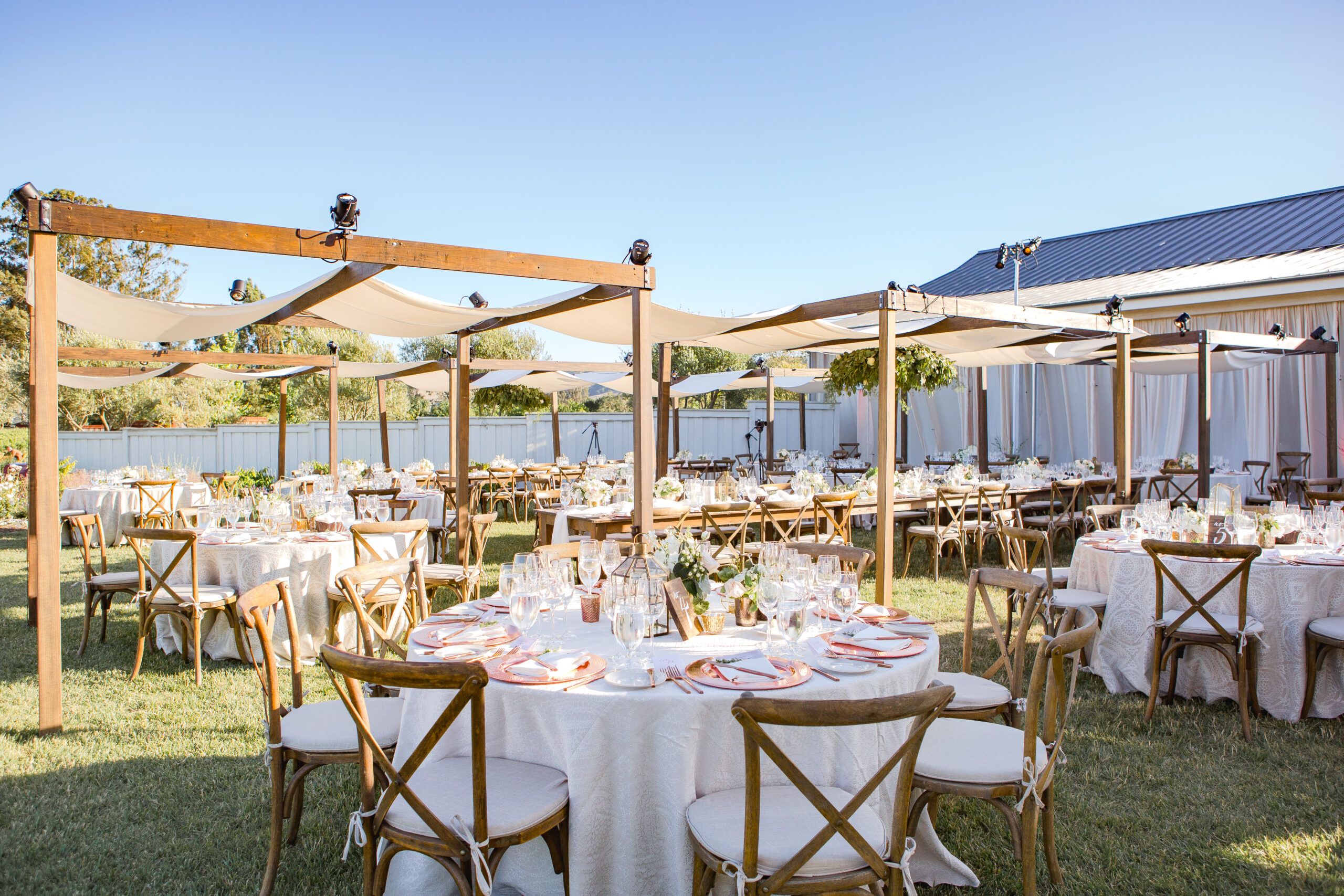 Elegant Rose Gold Barn Wedding