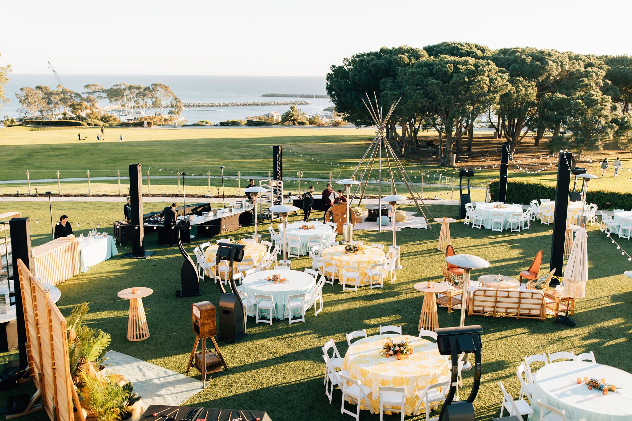 Orange County Themed Welcome Reception at Laguna Cliffs Marriott Resort & Spa in Dana Point, California