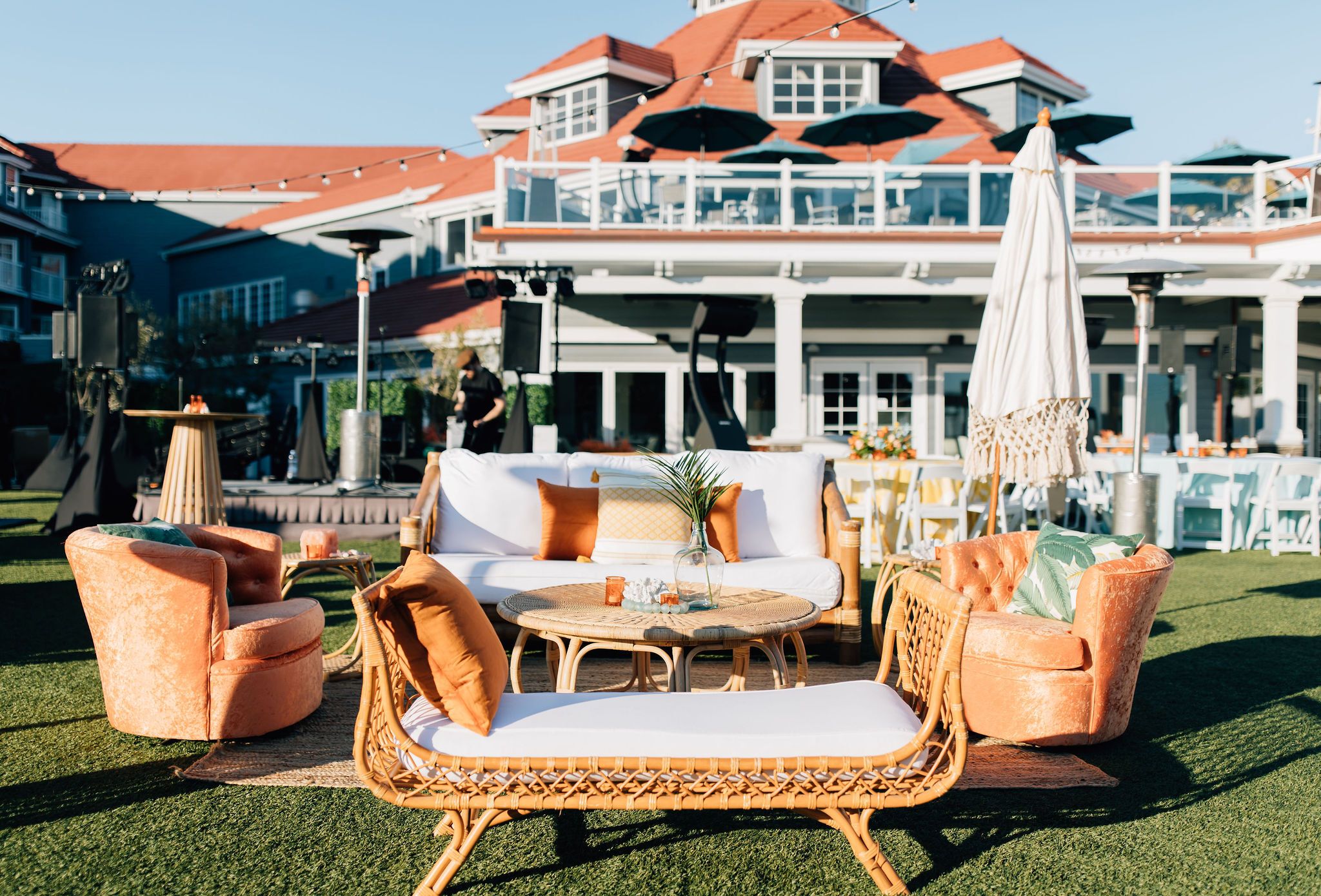 Orange County Themed Welcome Reception at Laguna Cliffs Marriott Resort & Spa in Dana Point, California