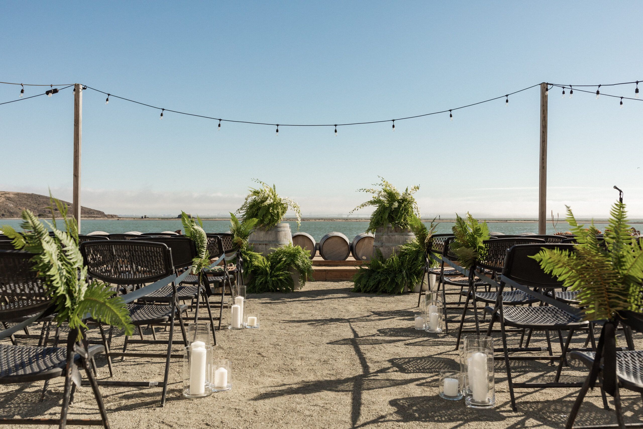 Outdoor Wedding at Riggers Loft Wine Company in Richmond, California