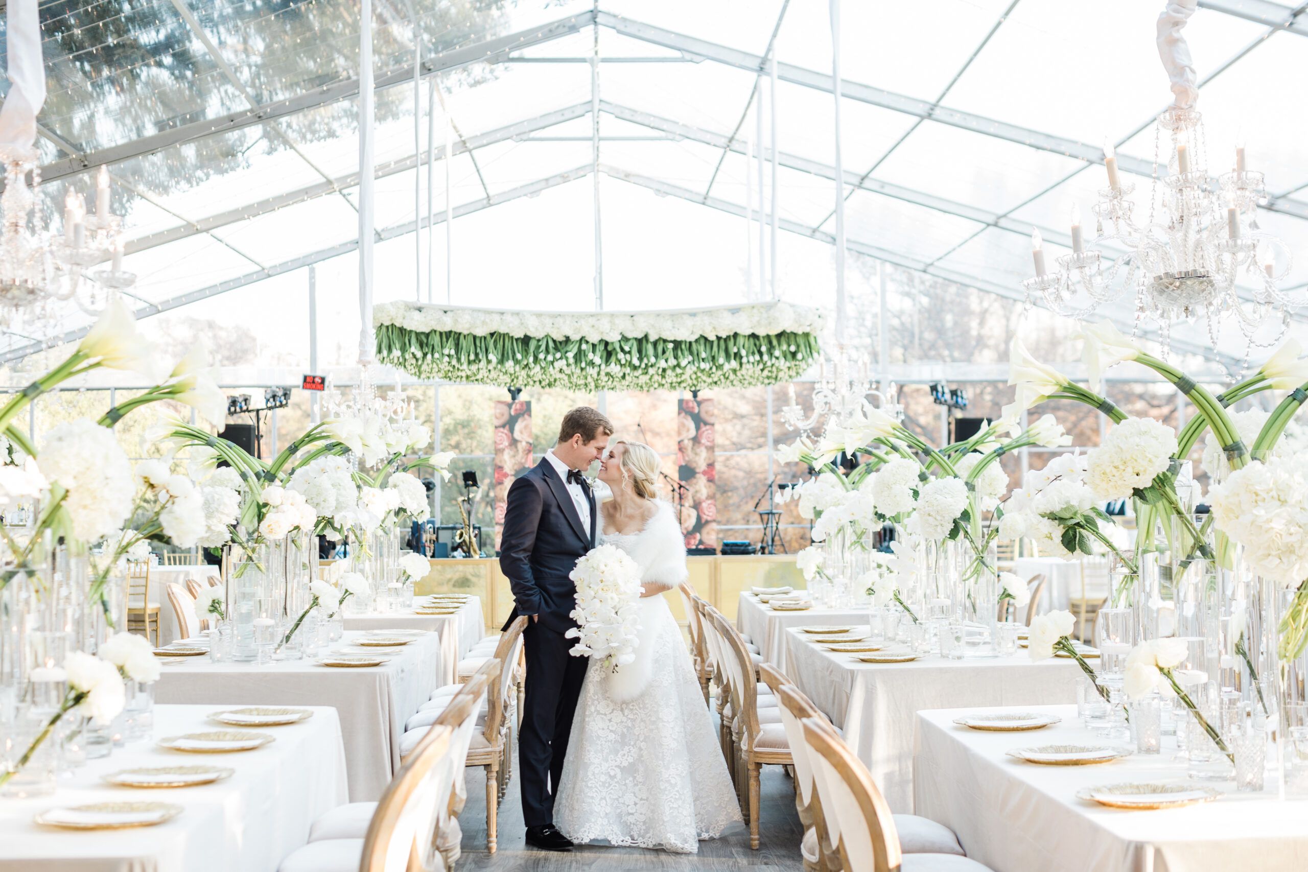 Tented wedding at Arlington Hall