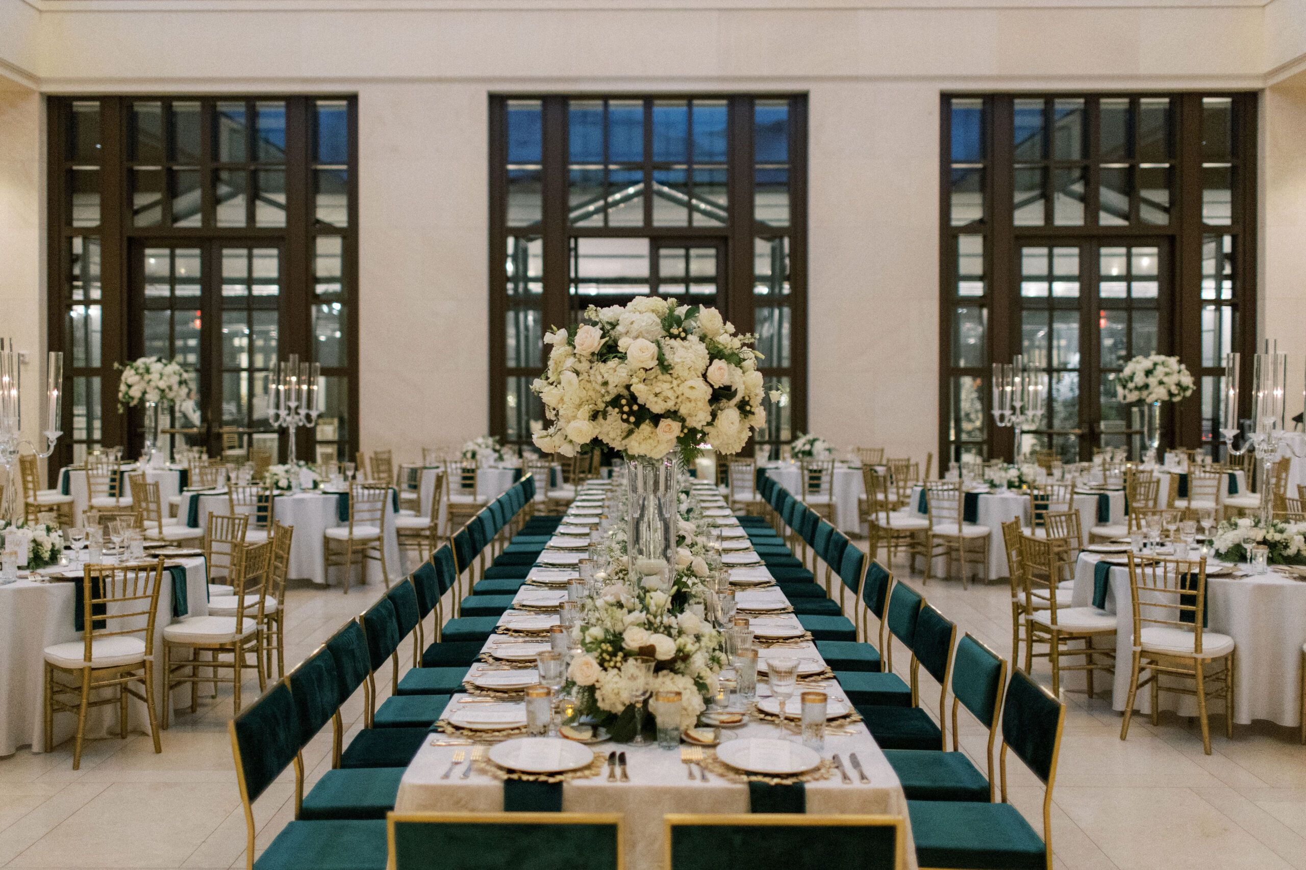Stunning Winter Wedding at George W. Bush Library in University Park, Texas