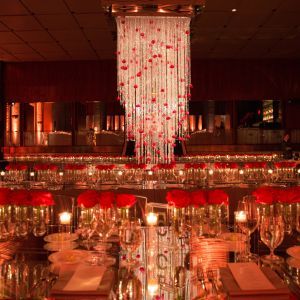 Romantic rose wedding centerpieces