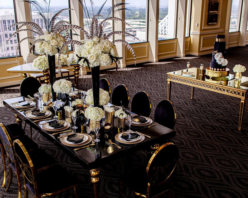 Black and White Elegant Affair at the Citrus Club in Orlando, FL