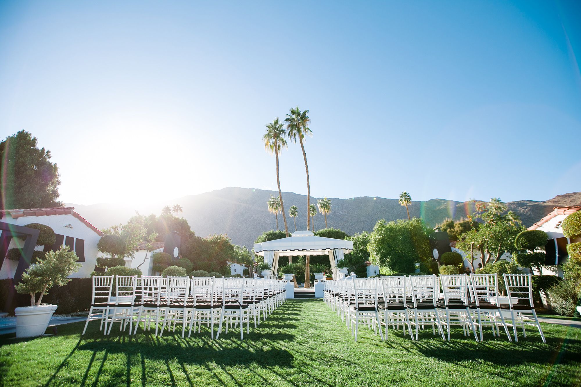 Black and White Elegant Wedding at The Avalon Palm Springs in Palm Springs, California