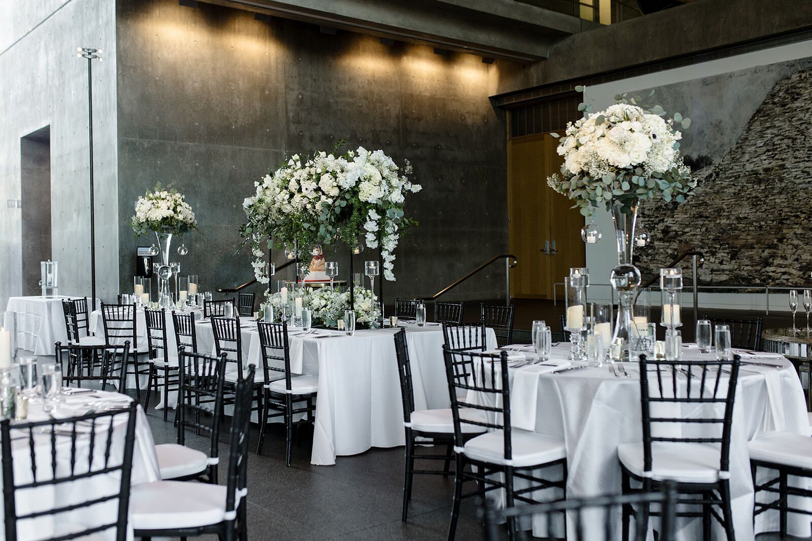 Black and White Wedding at The Modern Art Museum of Fort Worth in Fort Worth, Texas