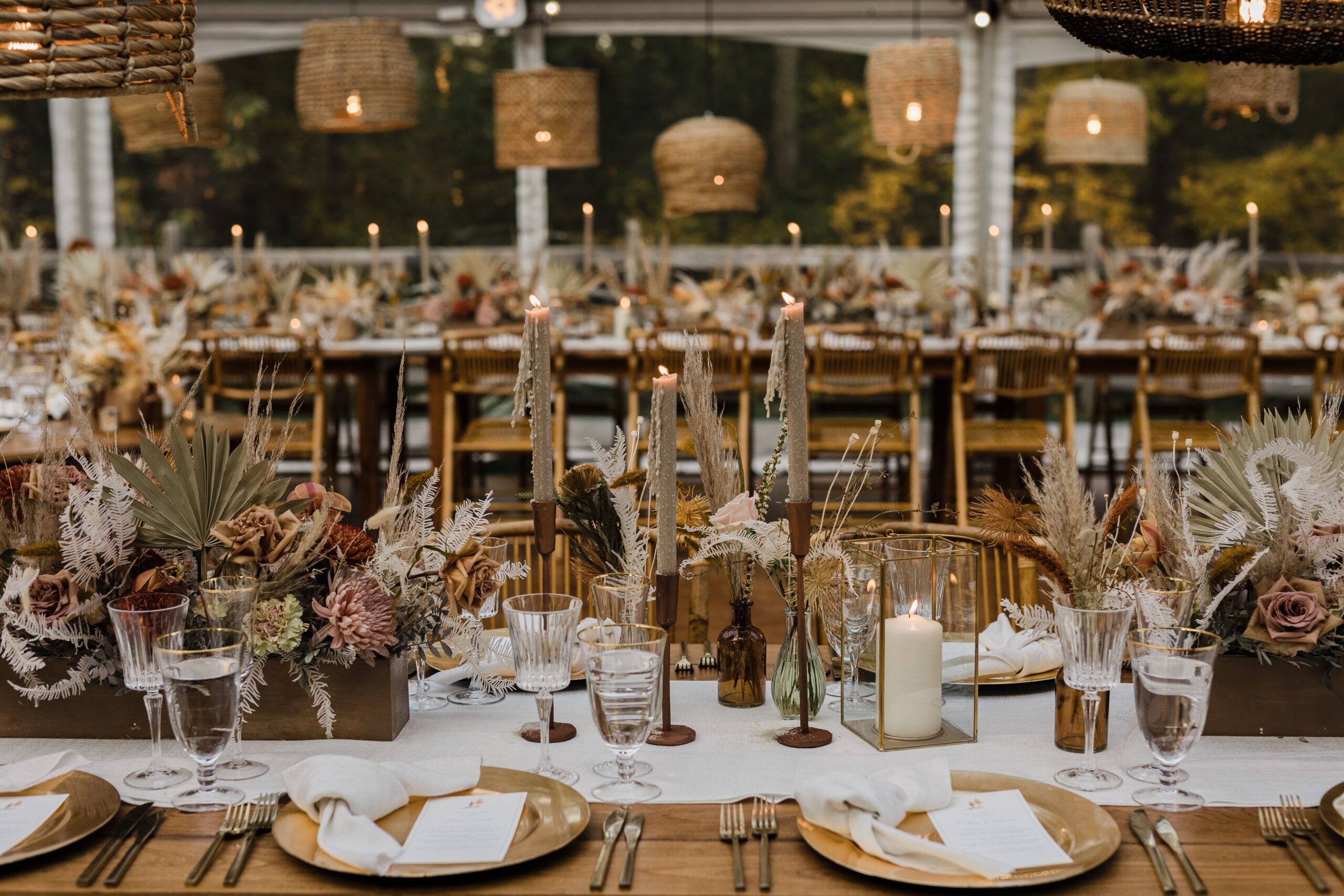 Boho Chic Fall Wedding at a Private Estate
