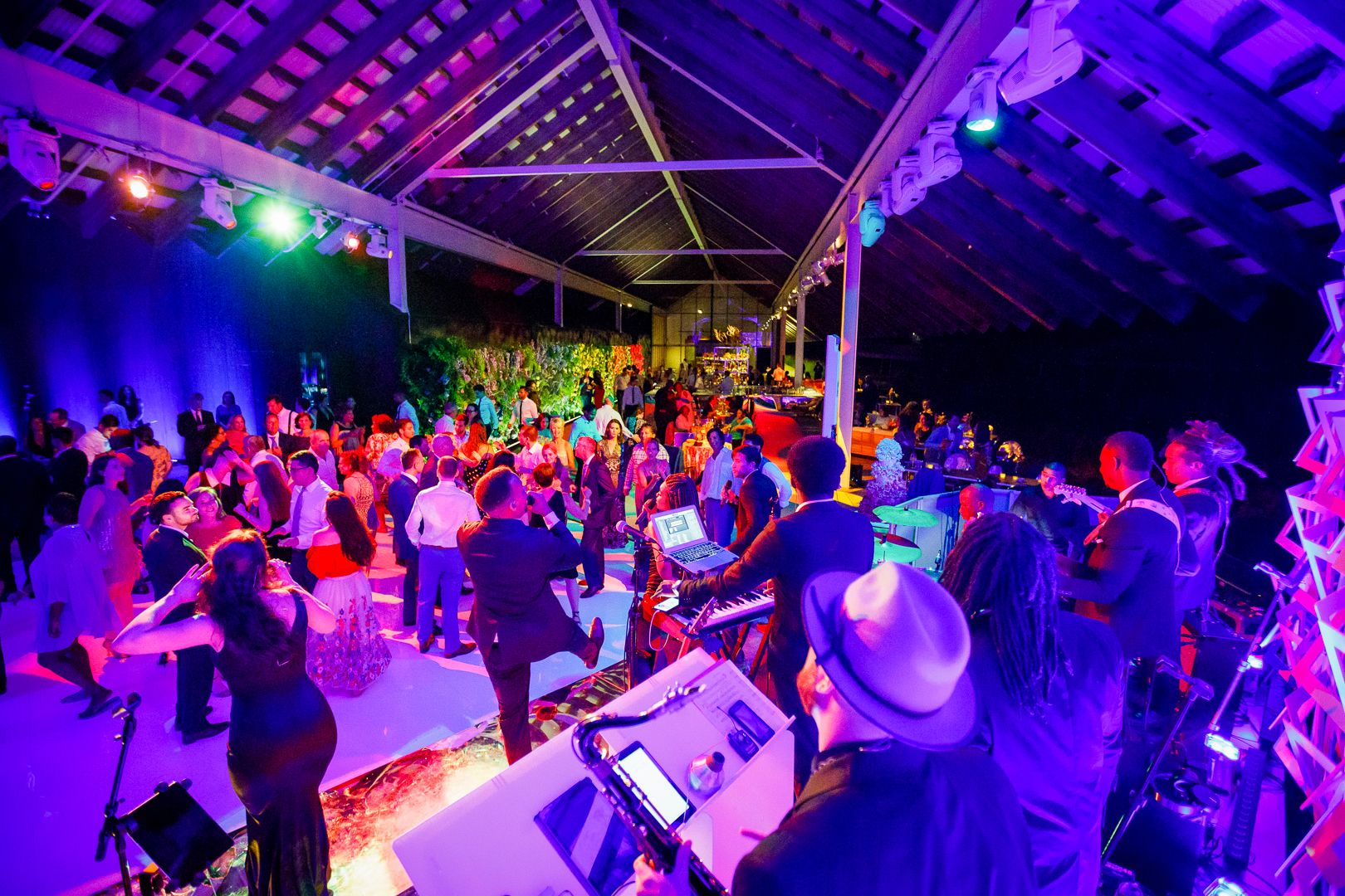 Colorful Wedding at Parrish Art Museum in Water Mill, NY