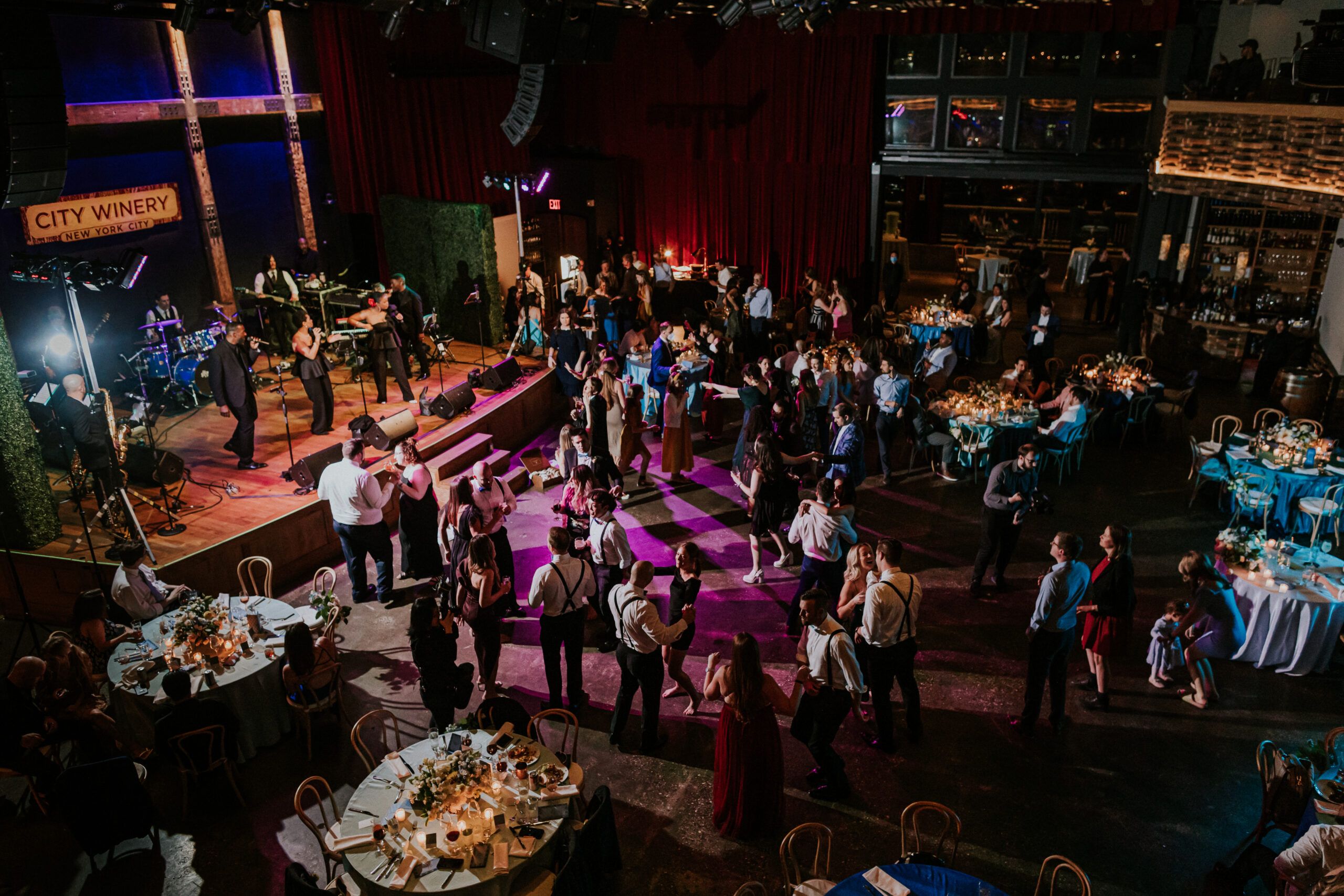 Gorgeous Holiday Wedding at City Winery NYC - Pier 57 in New York, New York