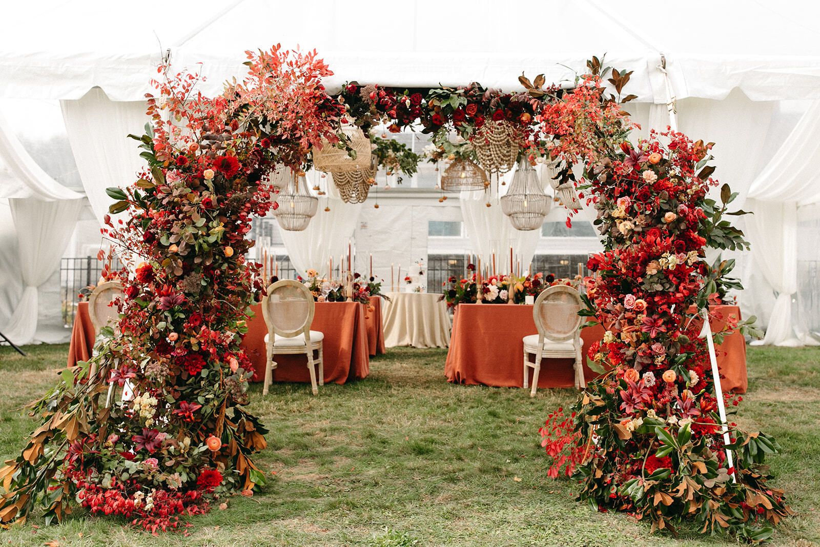 Lush Fall Wedding at a Private Residence in Holliston, Massachusetts