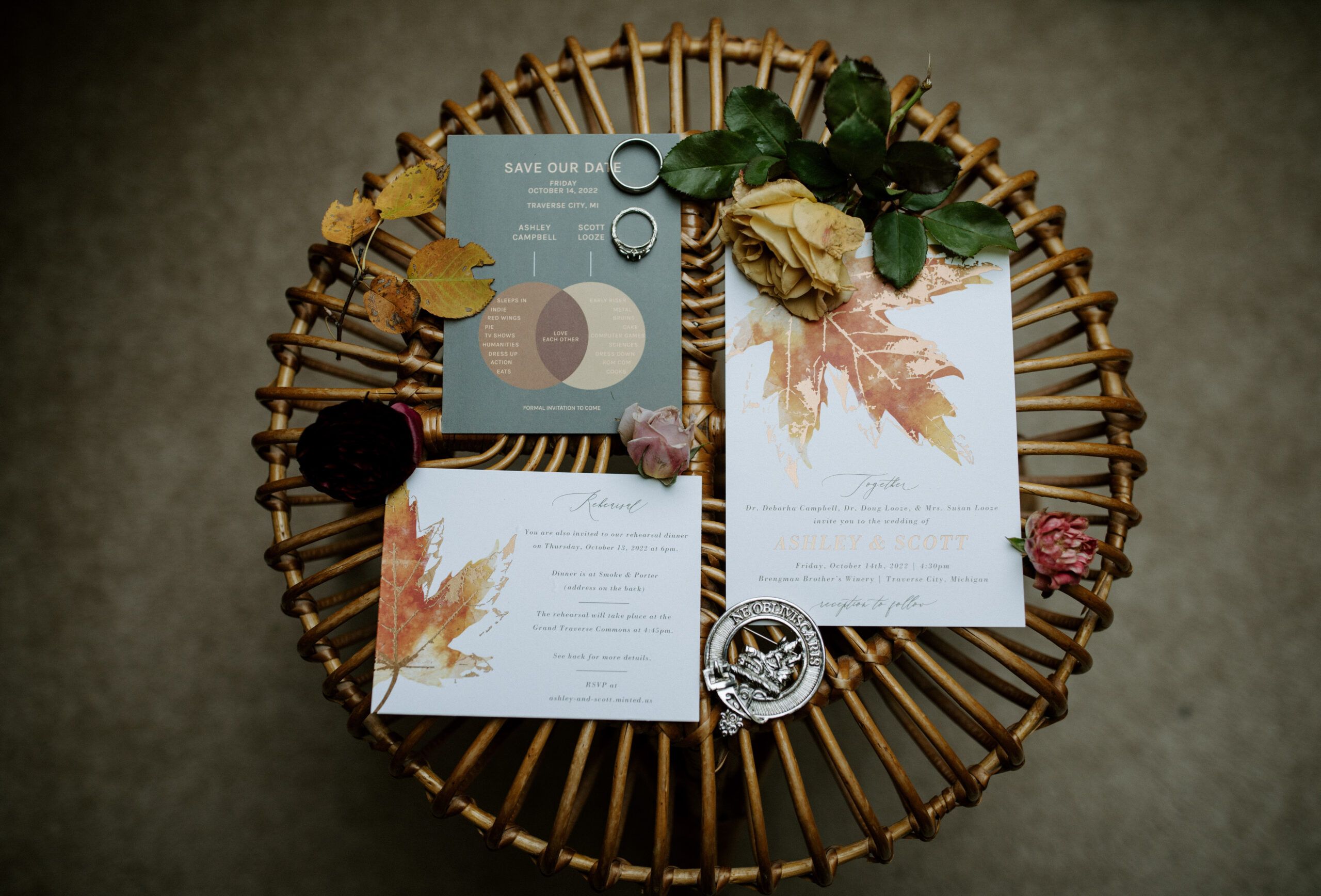 Northern Michigan Vineyard Fall Wedding