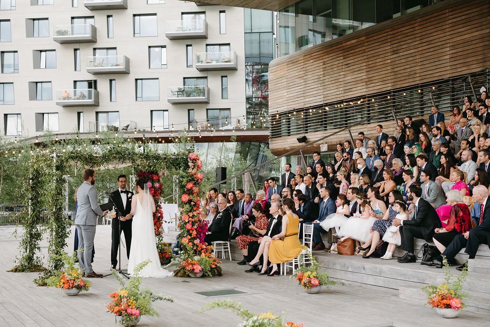Vibrant Cocktail-Style Museum Wedding