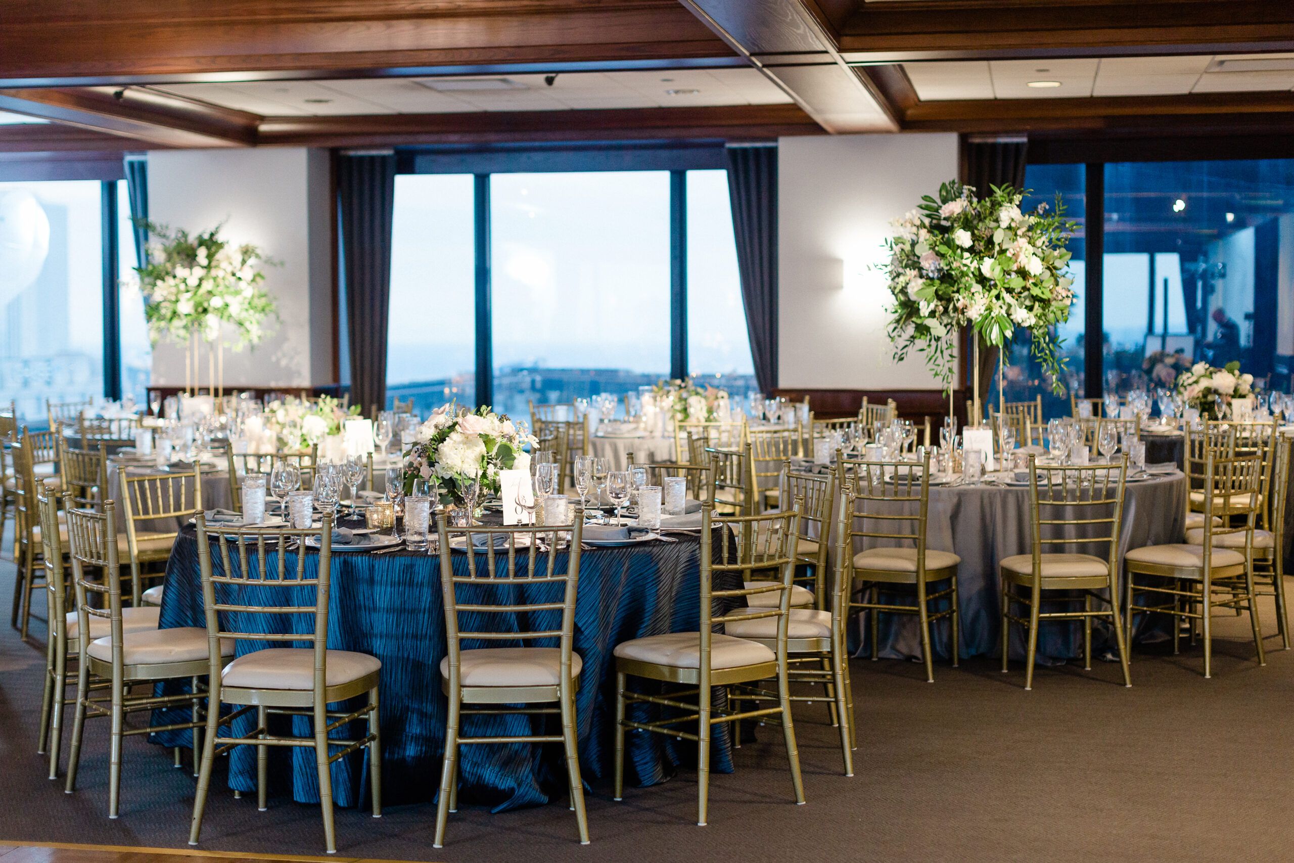 White Floral Wedding at The Metropolitan in Chicago, IL