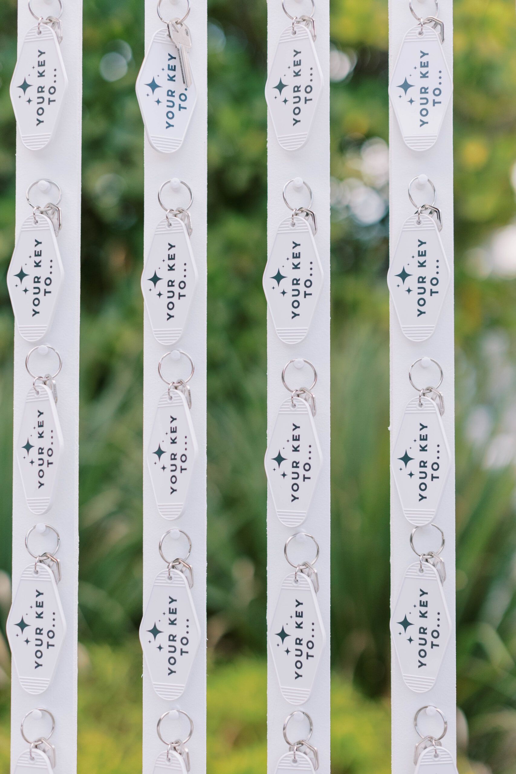 Keychains that read, "Your key to..."