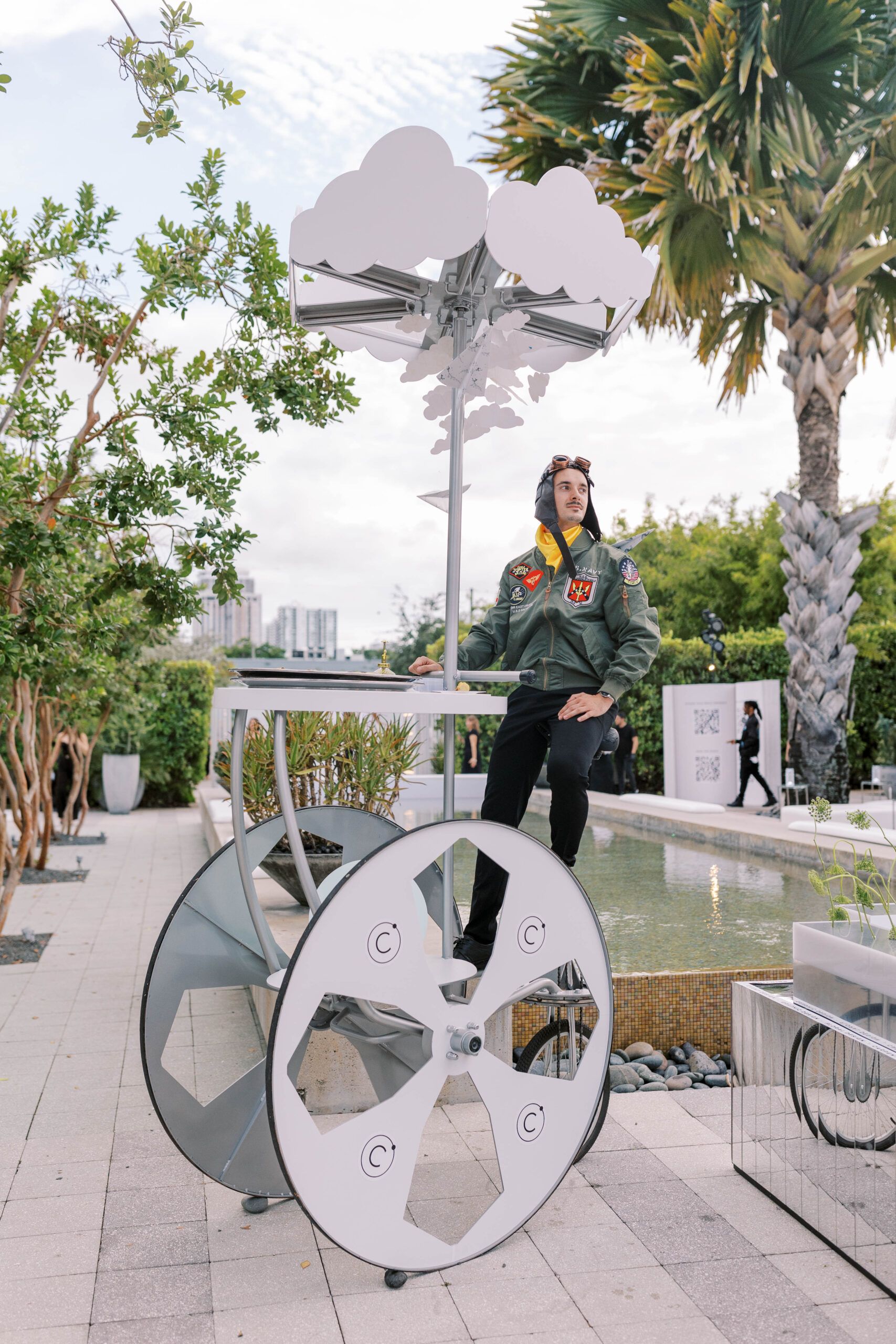 Bicycle which offered pedal-powered service of delicious tacos