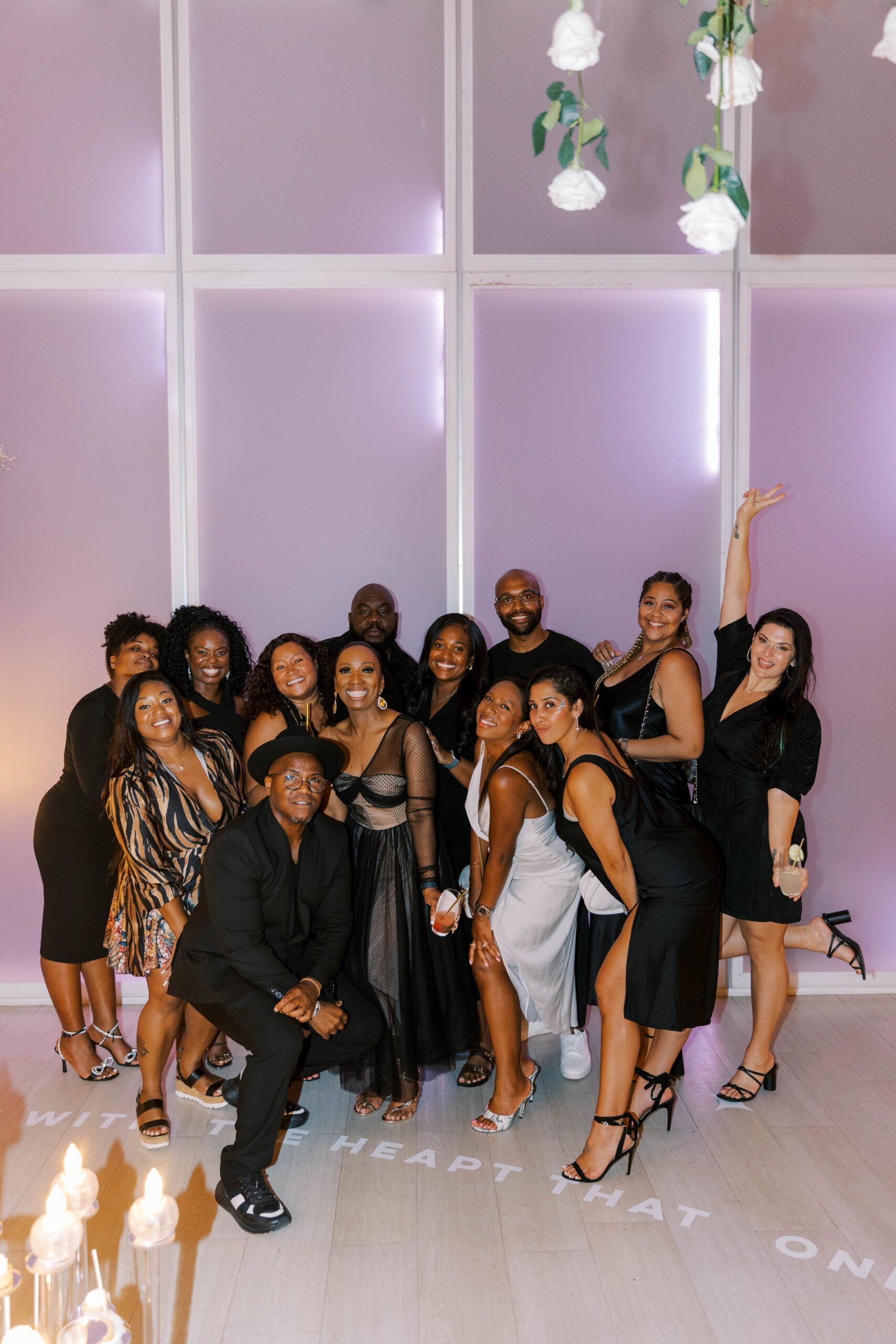 A group of people posing for a picture