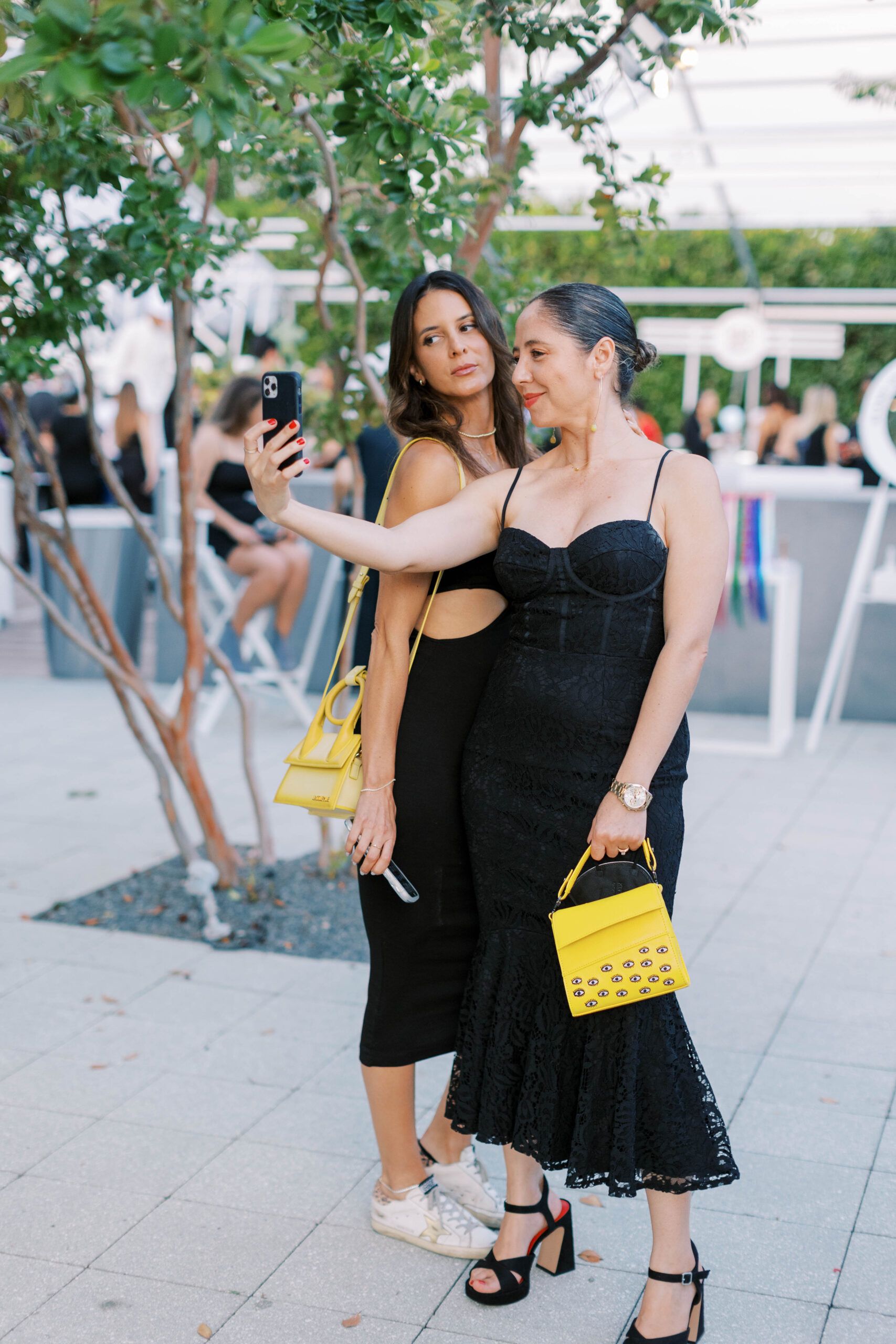Two women taking a selfie