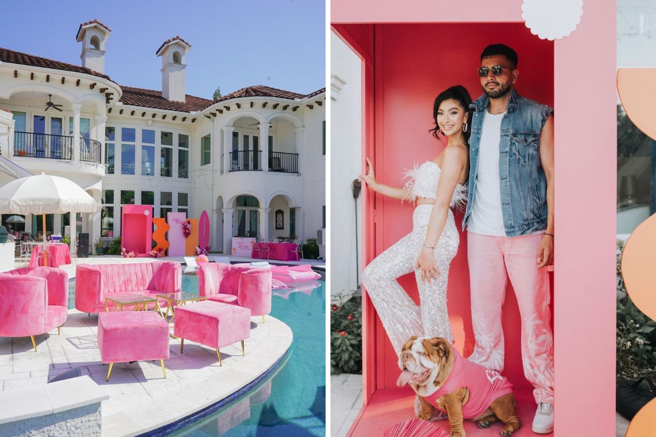 Pink Barbie-themed wedding shower