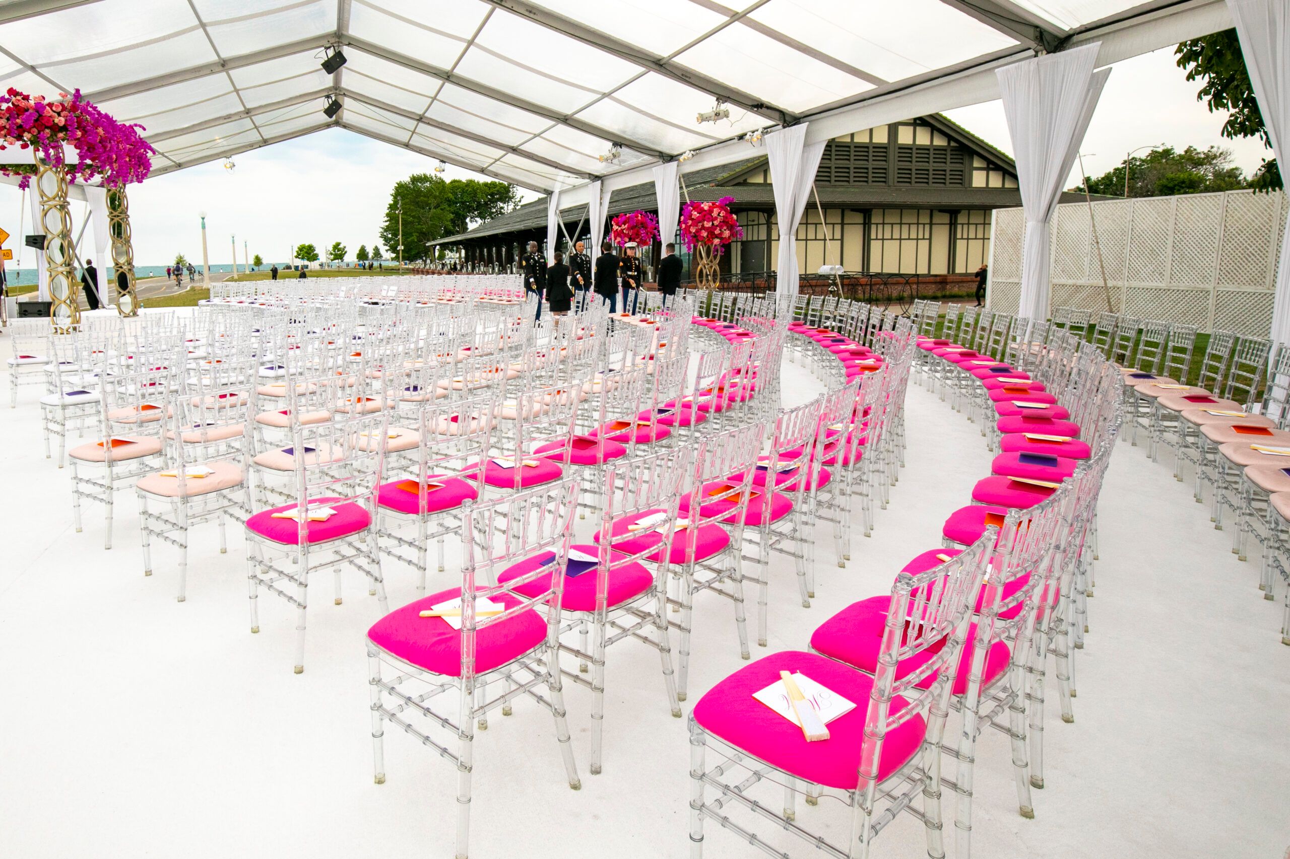 Glamorous, Bold Lakefront Wedding at Theater on the Lake