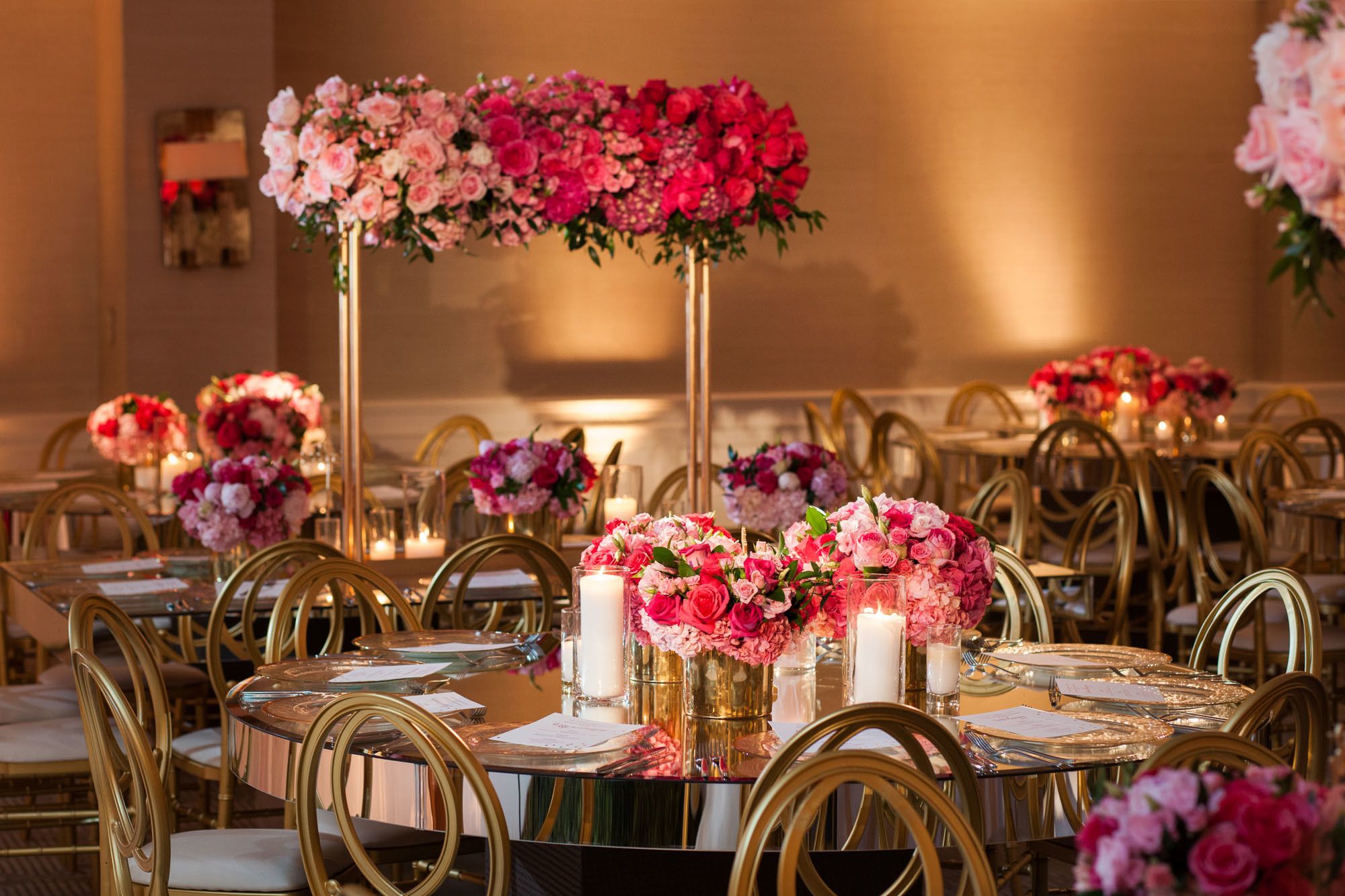 Pink and Gold Glamour Wedding at The London West Hollywood in West Hollywood, CA