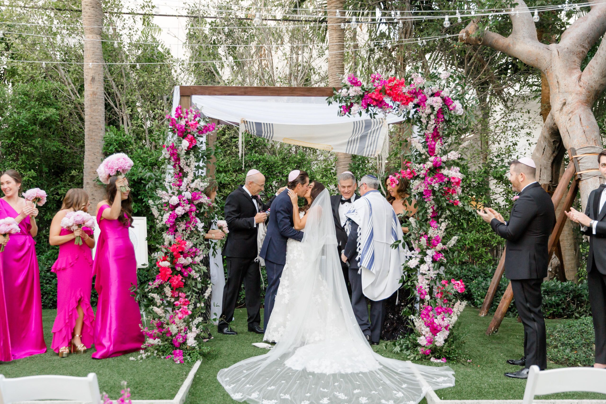 Pink Wedding at The Colony Palm Beach in Palm Beach, Florida