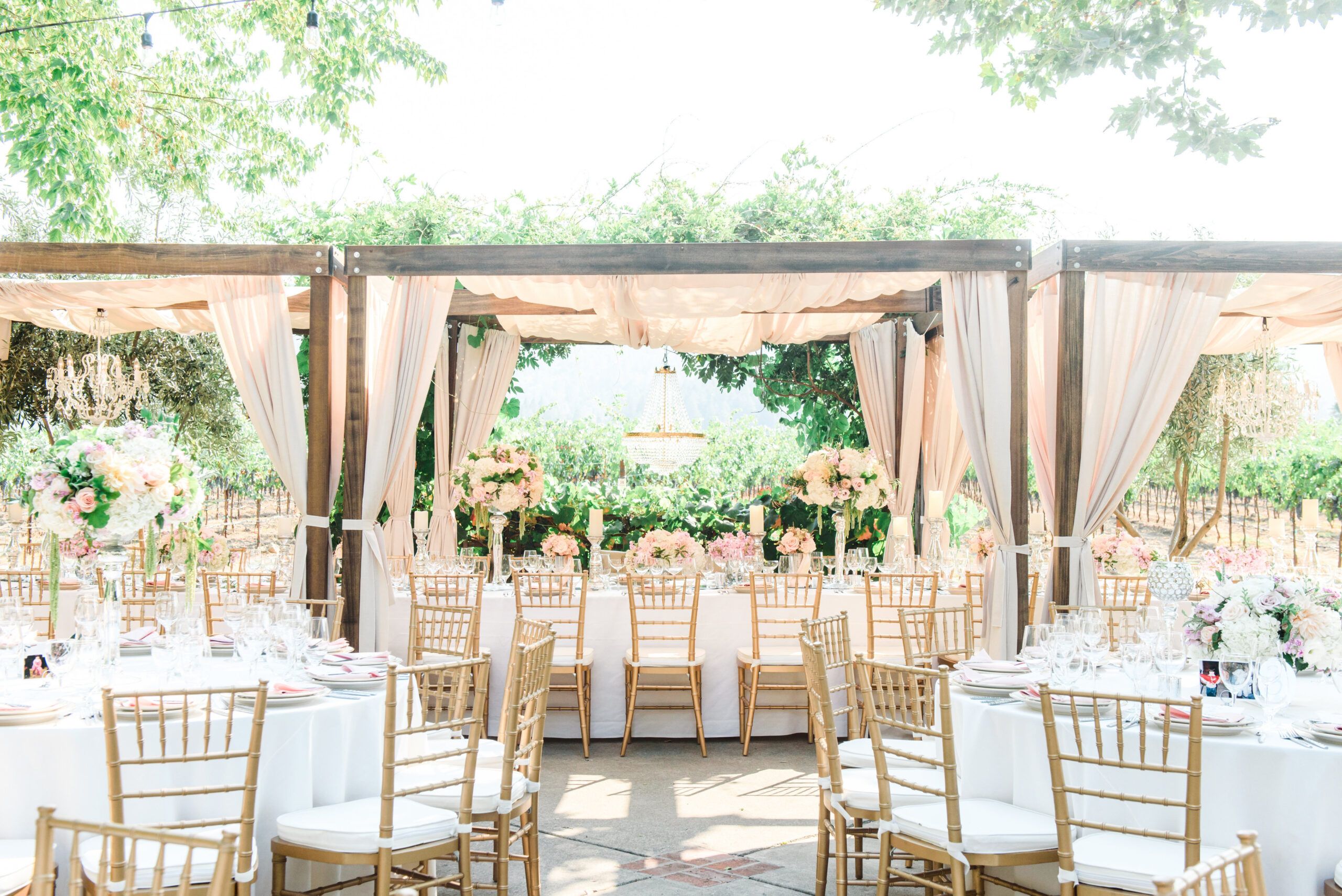 Harvest Inn Blush Luxe Wedding in Napa, CA