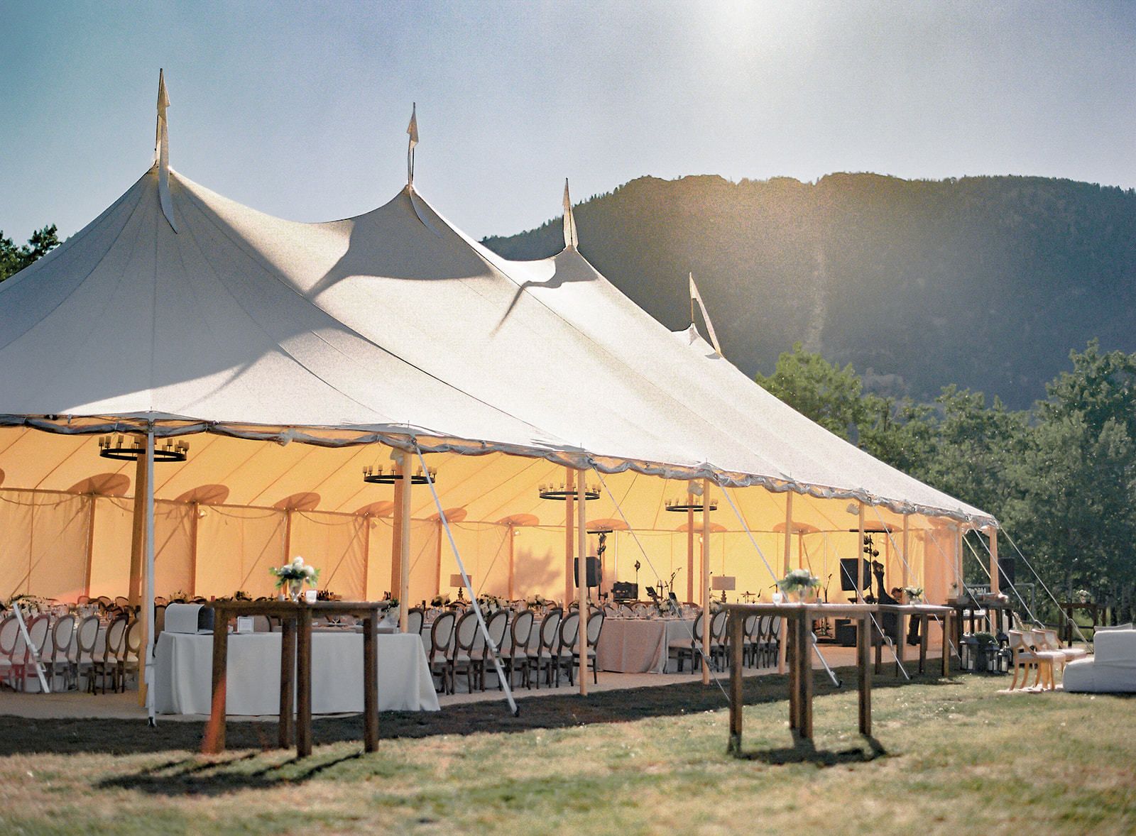 Kate + Ian's Fairytale Wedding Pole Tent
