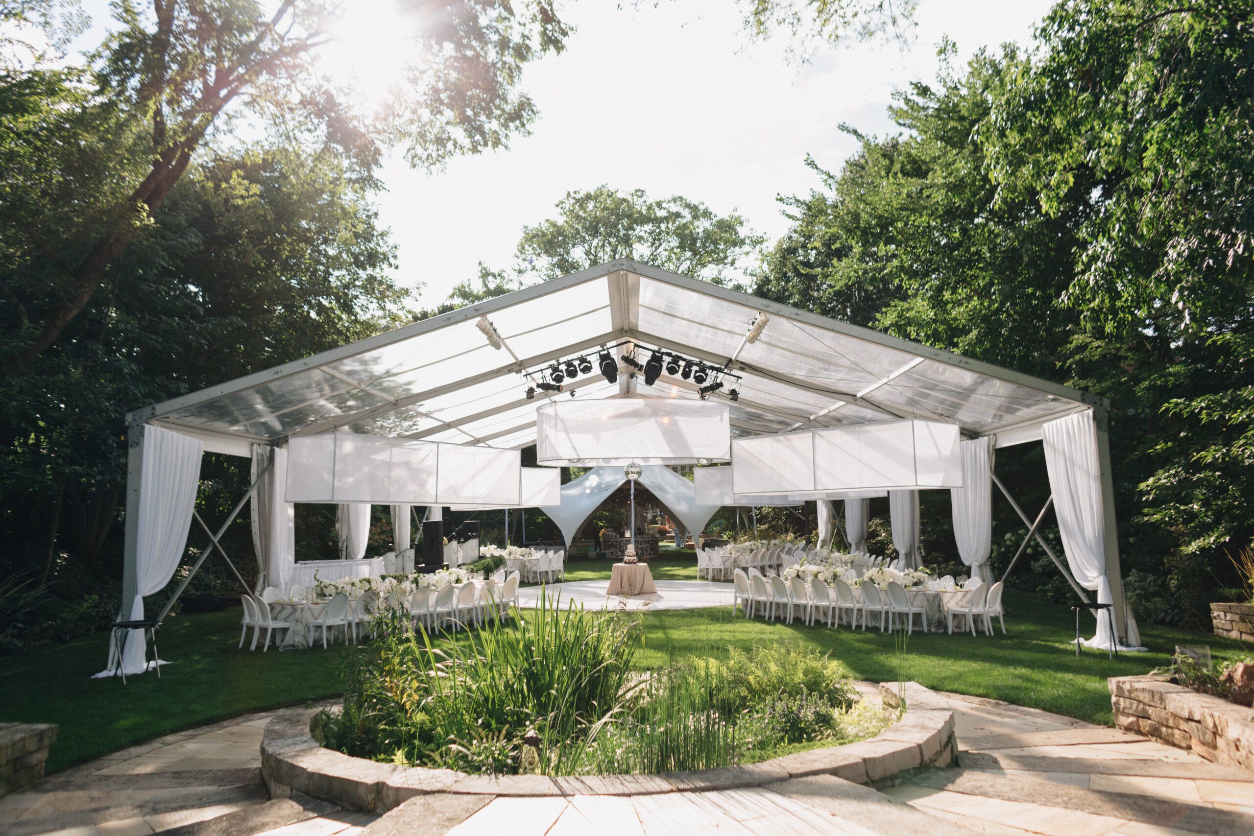 Modern Outdoor Summer Wedding Tent