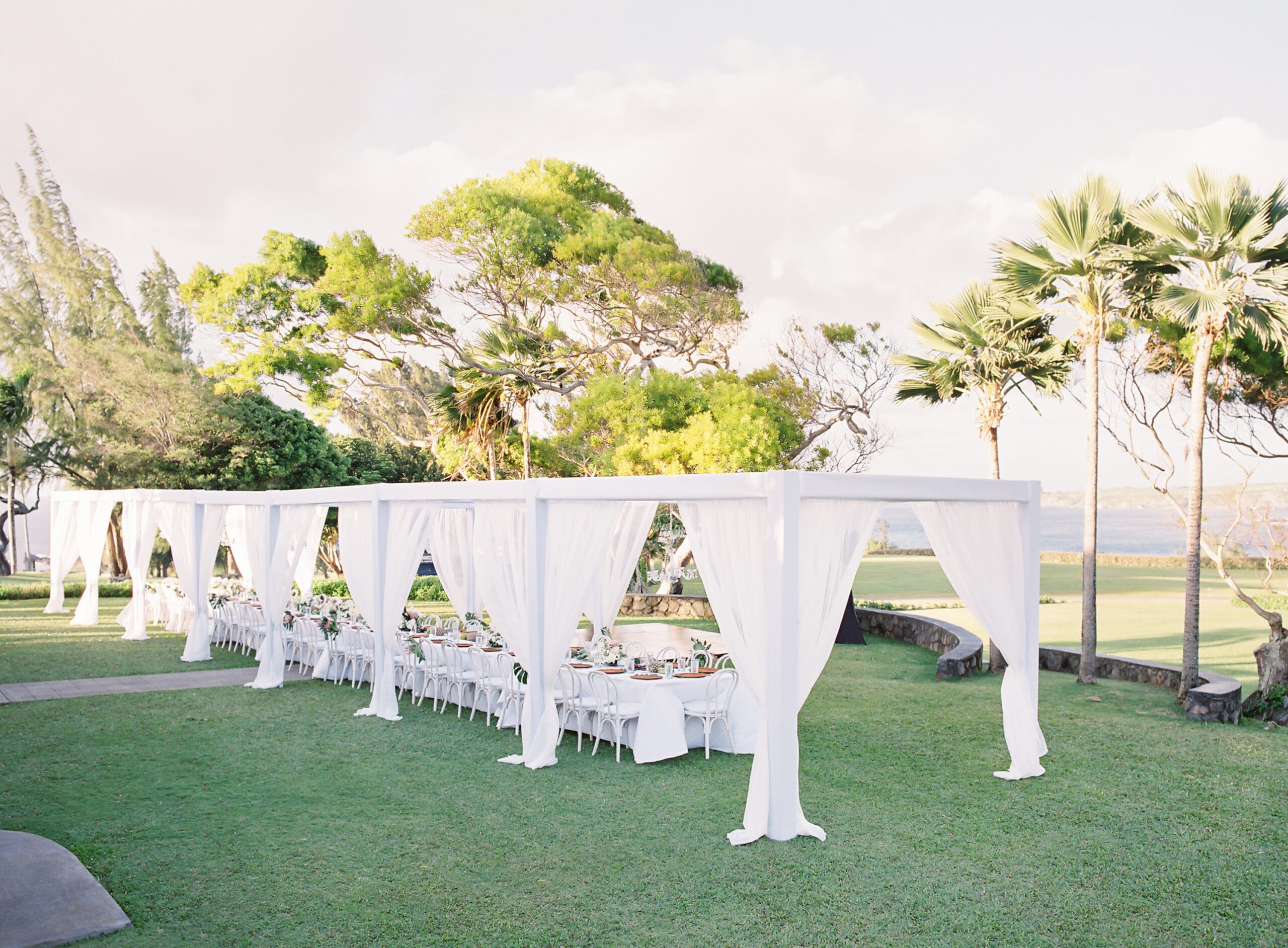 Tropical Outdoor Wedding at The Steeple House in Kapalua, HI
