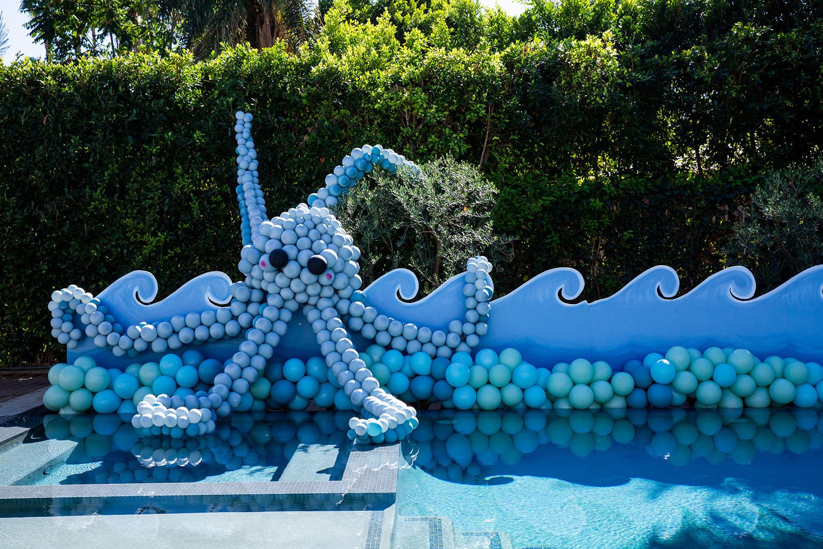 Ocean's 1st Birthday with balloon installation