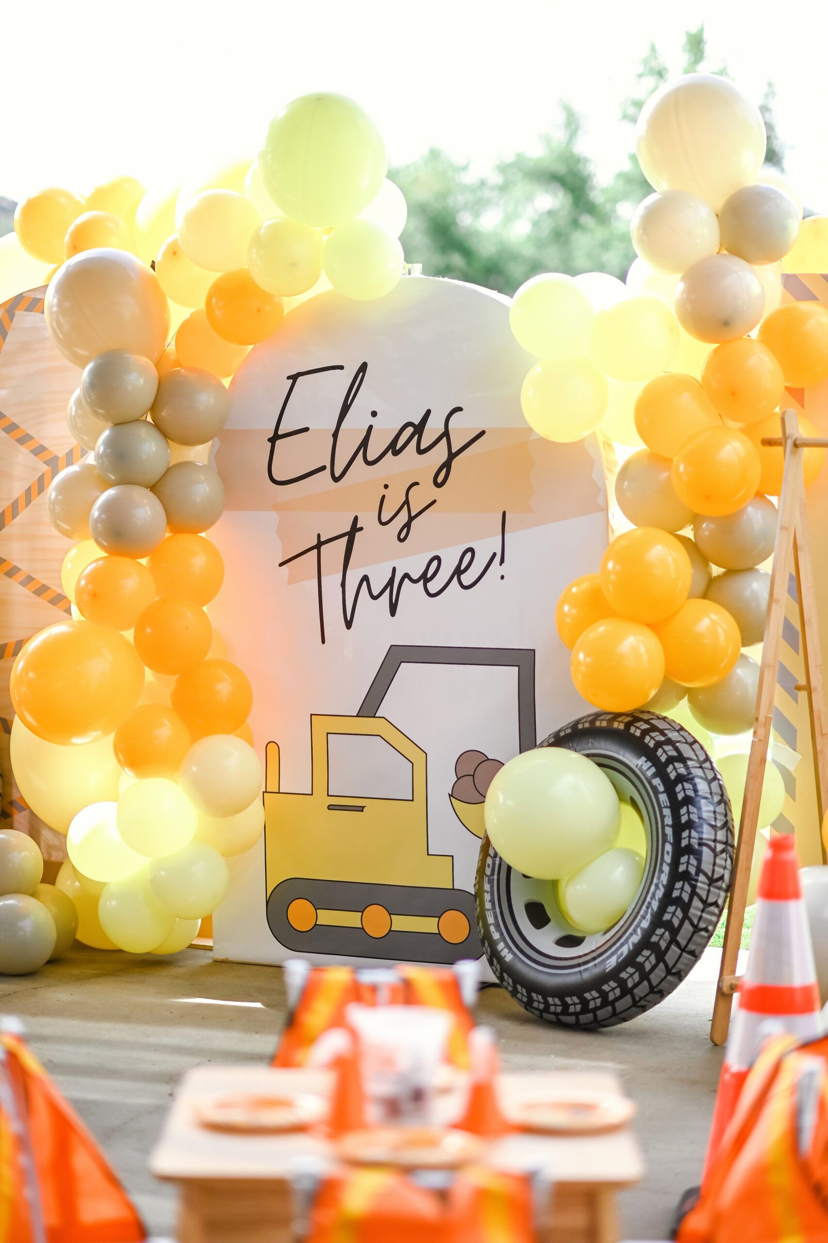 Construction-Themed Birthday Celebration in Los Angeles, California