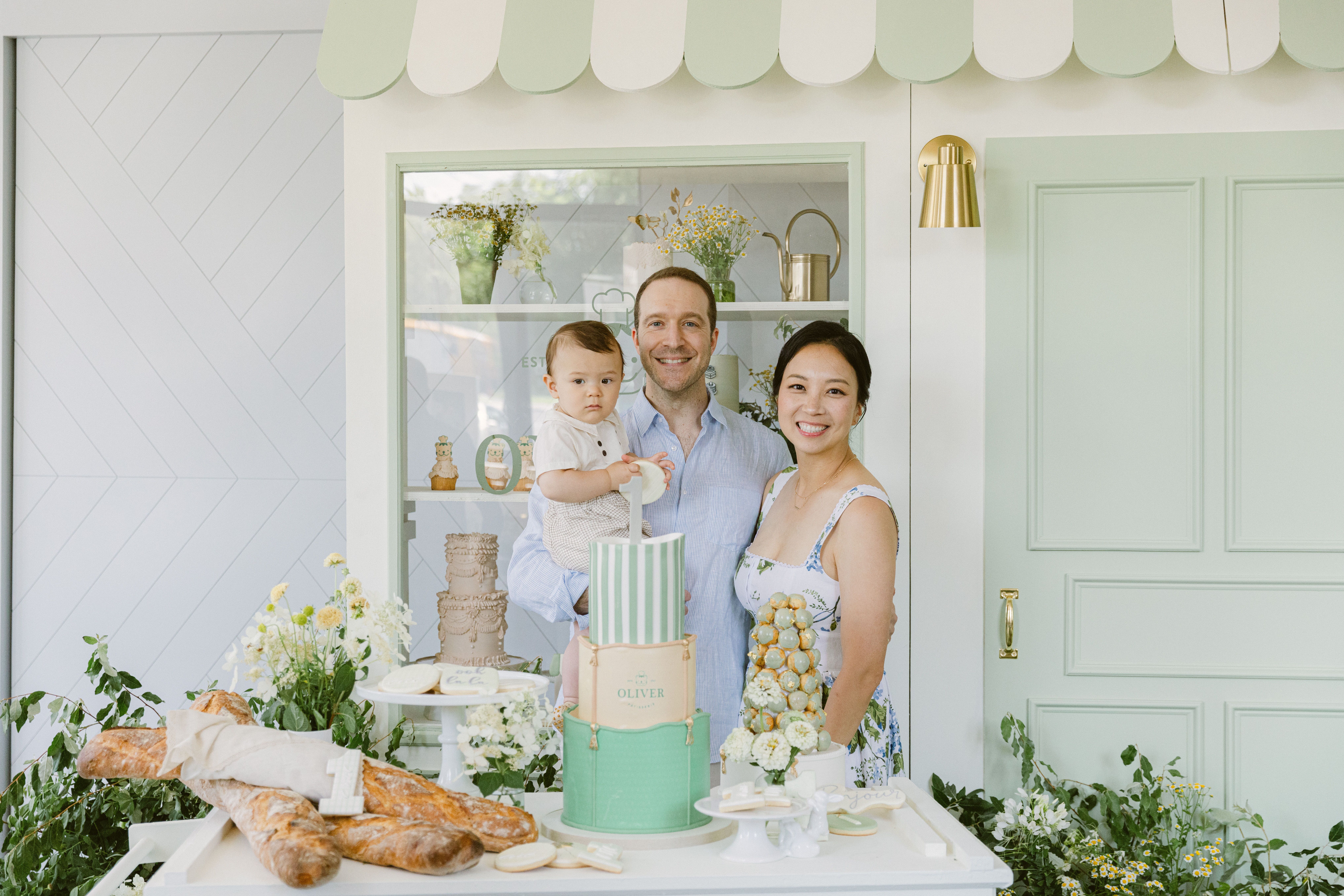 Darling Green Pâtisserie Themed First Birthday Party at Maison Grey in New York, New York