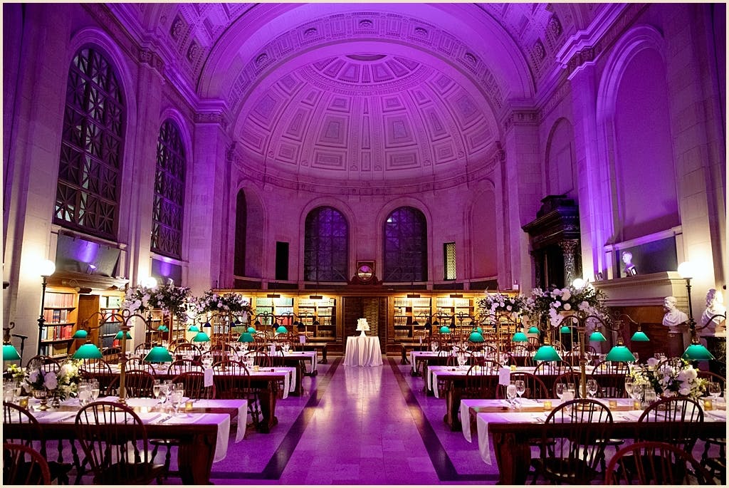 Illuminating and Romantic Wedding at Boston Public Library