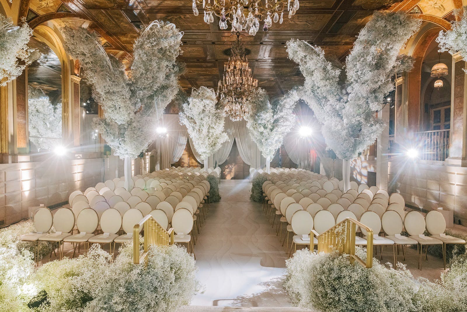 Not Your Traditional All-White Wedding Décor