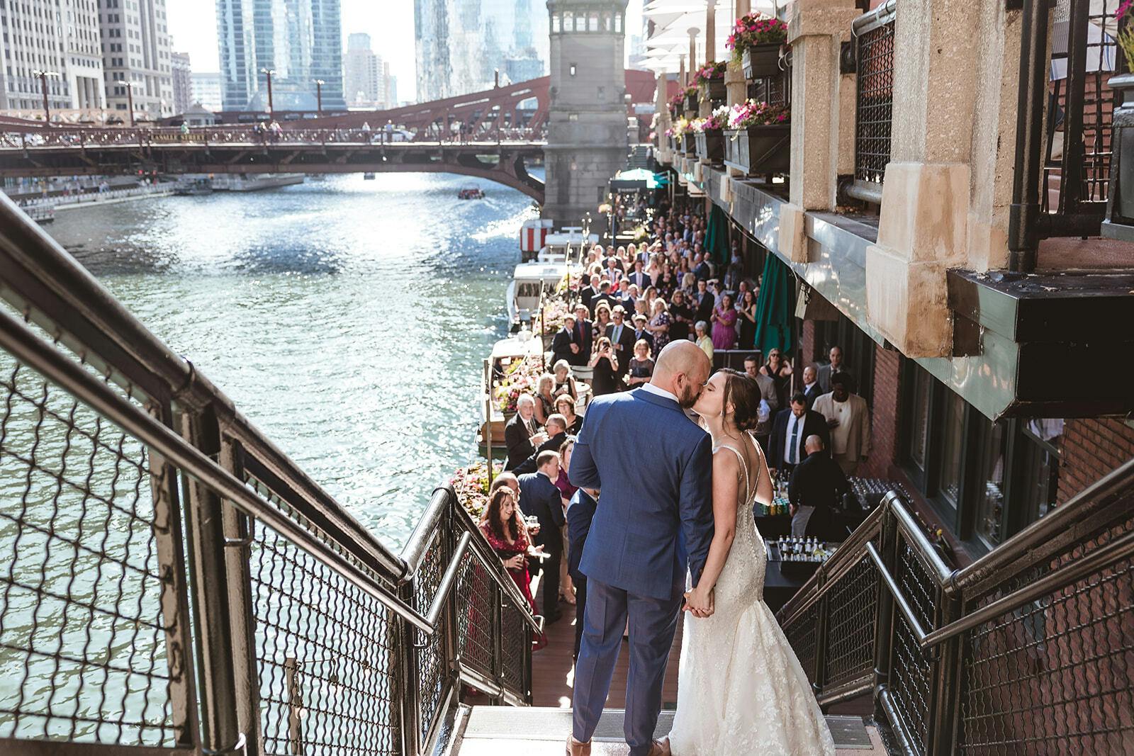 Charming Chicago Riverfront Wedding at River Roast Social House in Chicago, Illinois