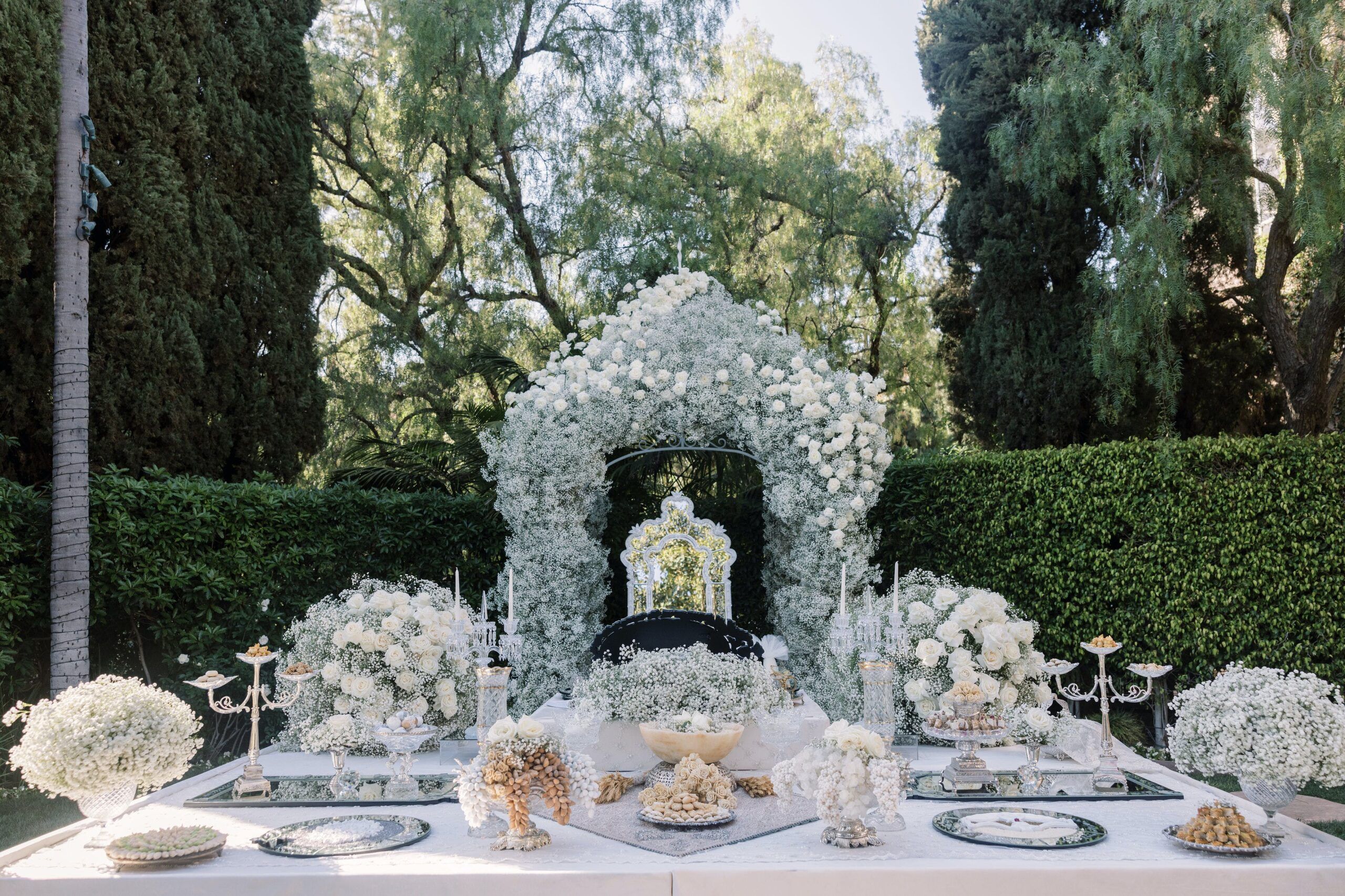 Fairytale White Wedding in Beverly Hills, California