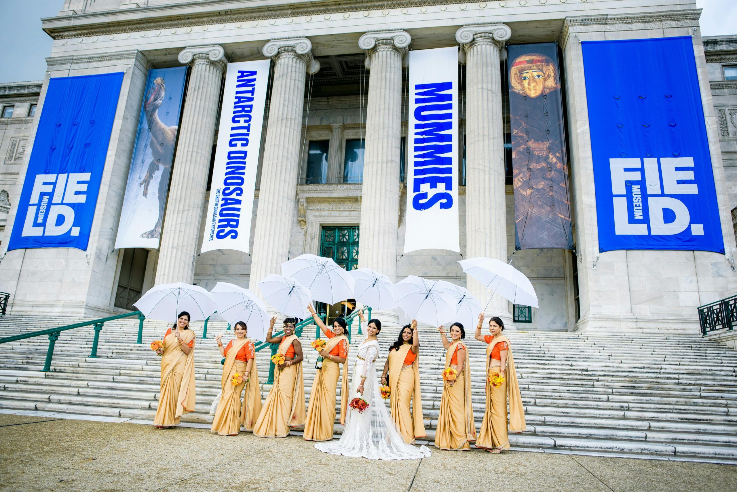 Greenery & Gold | Stunning Fall Wedding Reception at the Field Museum in Chicago, IL