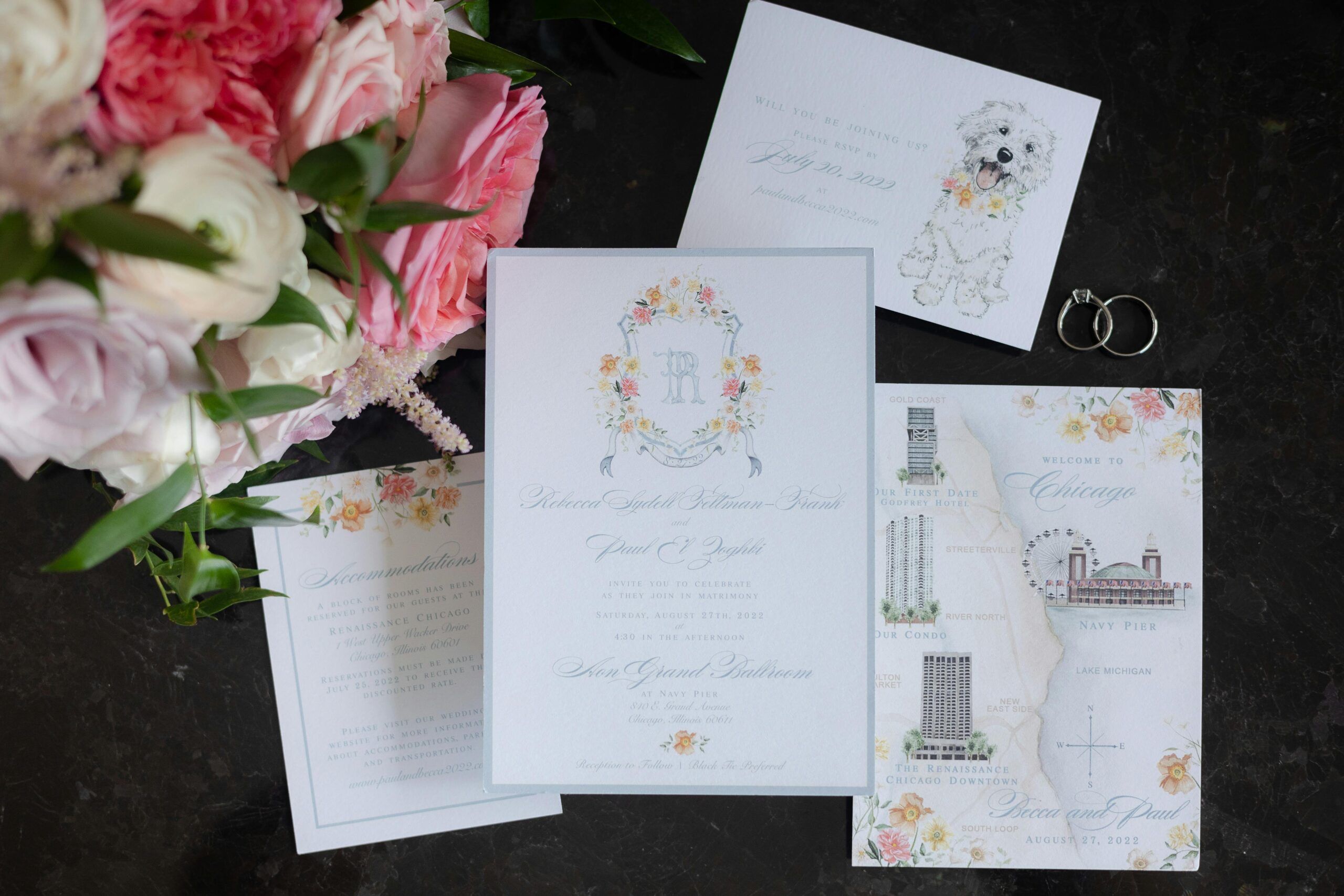 Colorful Wedding at Navy Pier in Chicago, Illinois