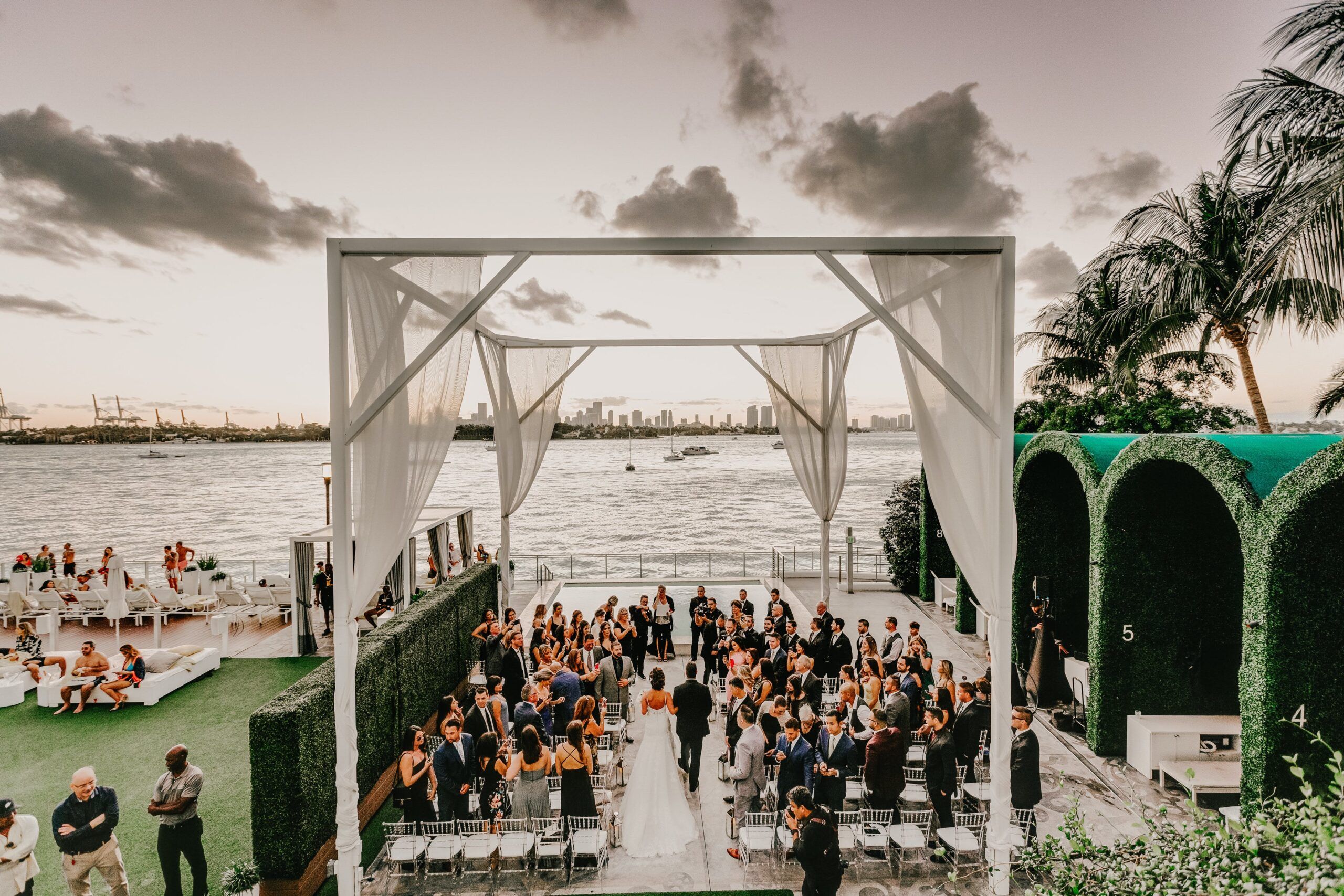 White Wedding at The Mondrian, South Beach