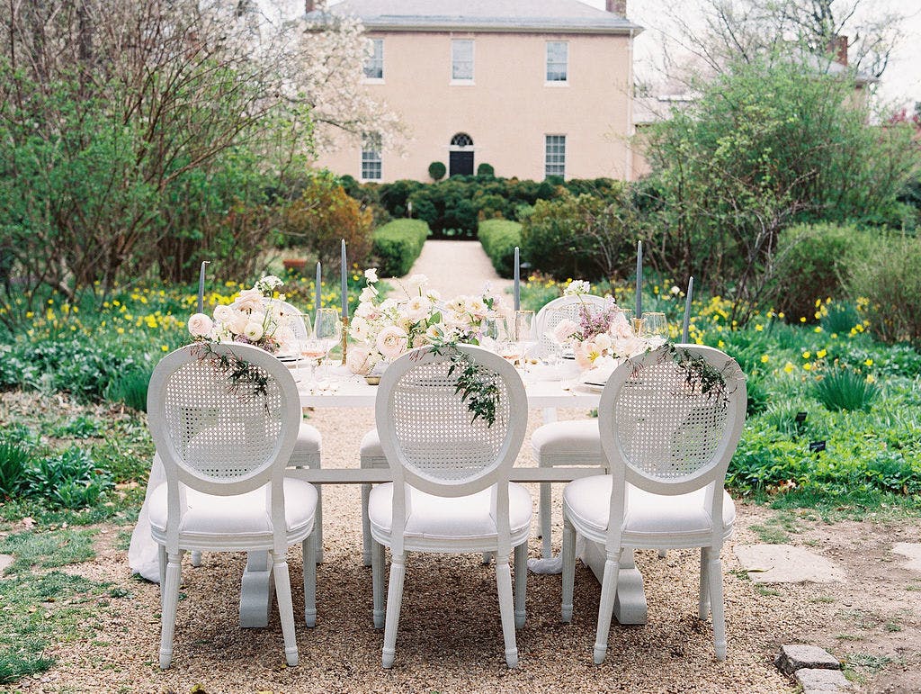 Intimate Spring Elopement at Tudor Place Historic House And Garden in Washington, D.C.
