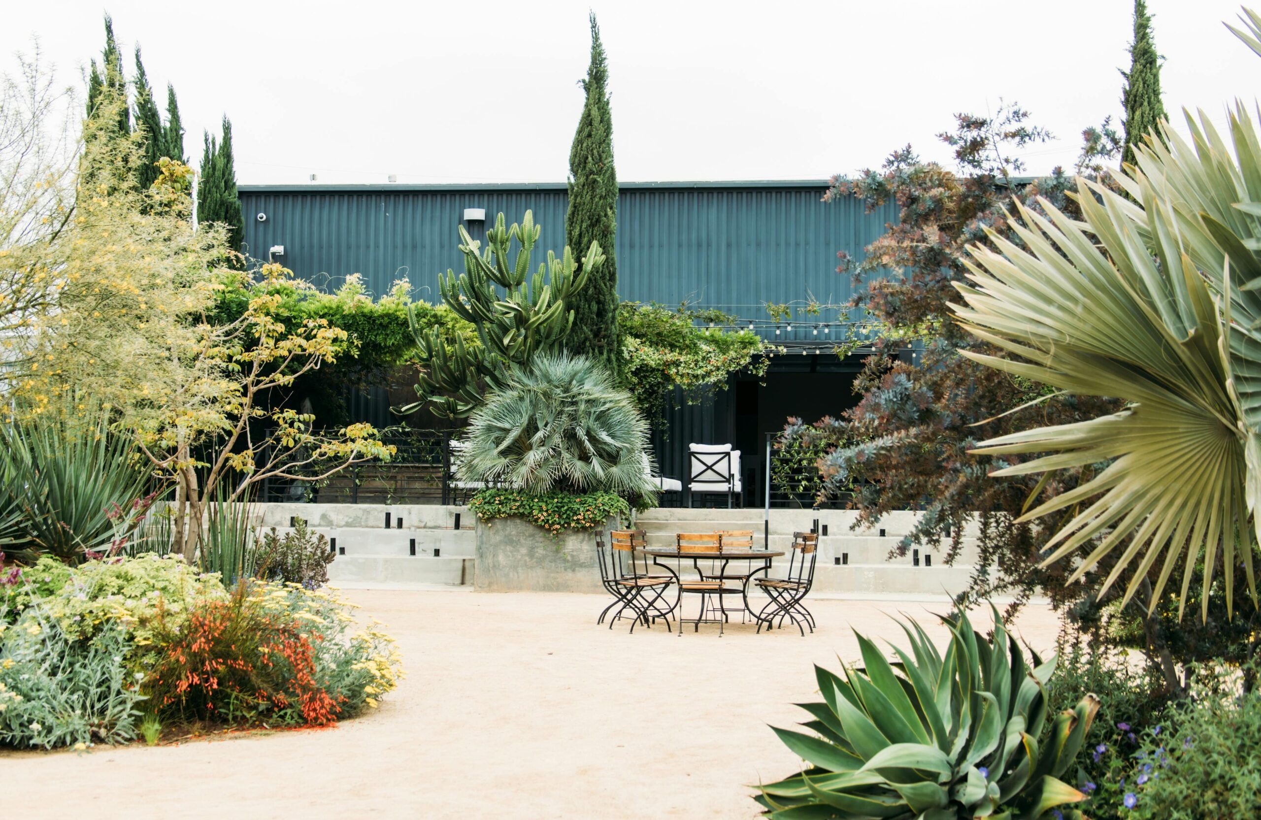 Garden wedding venue space at Rolling Greens DTLA.