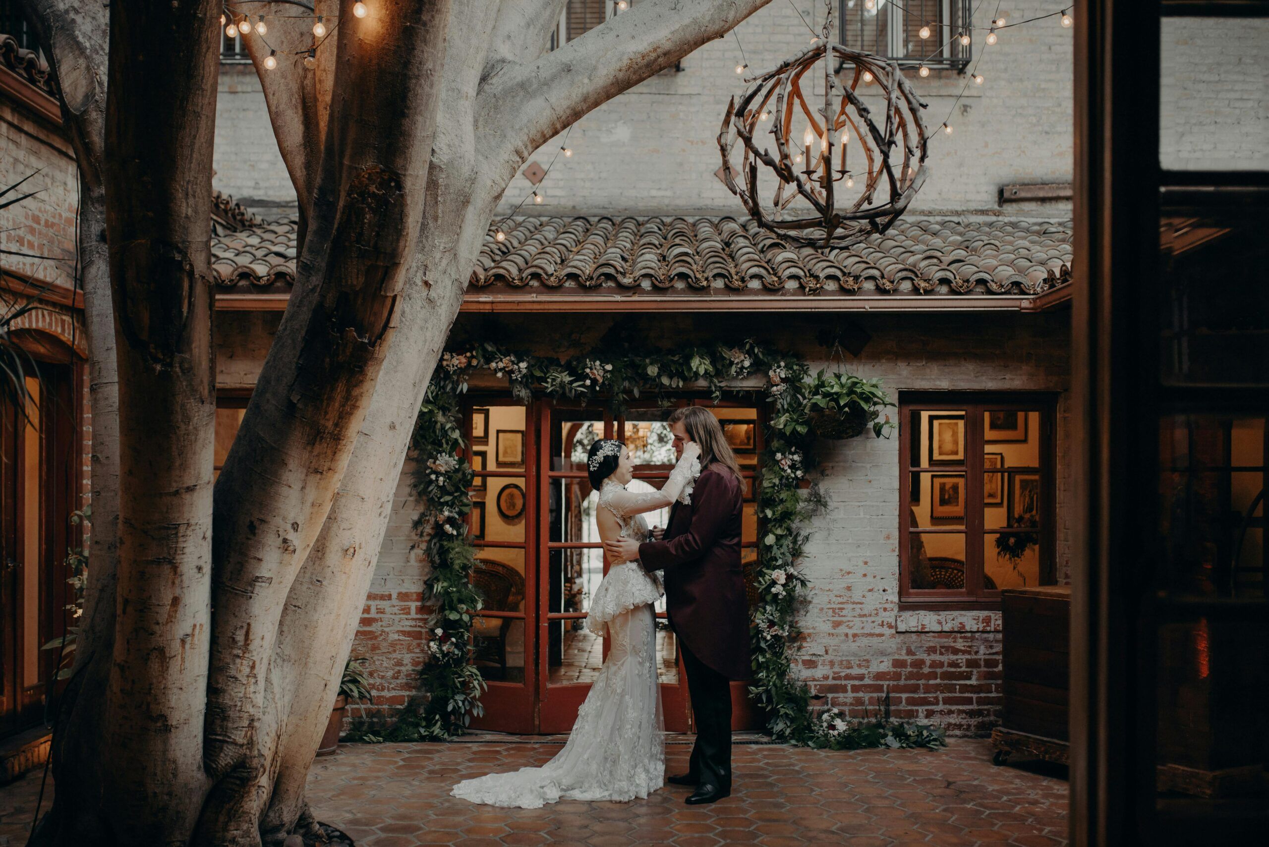 Moody and Romantic Wedding at Carondelet House in Los Angeles, California