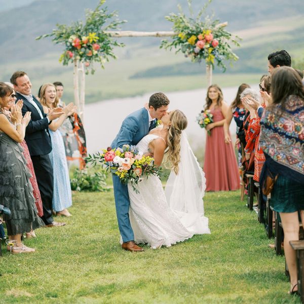 Rustic boho mountain wedding