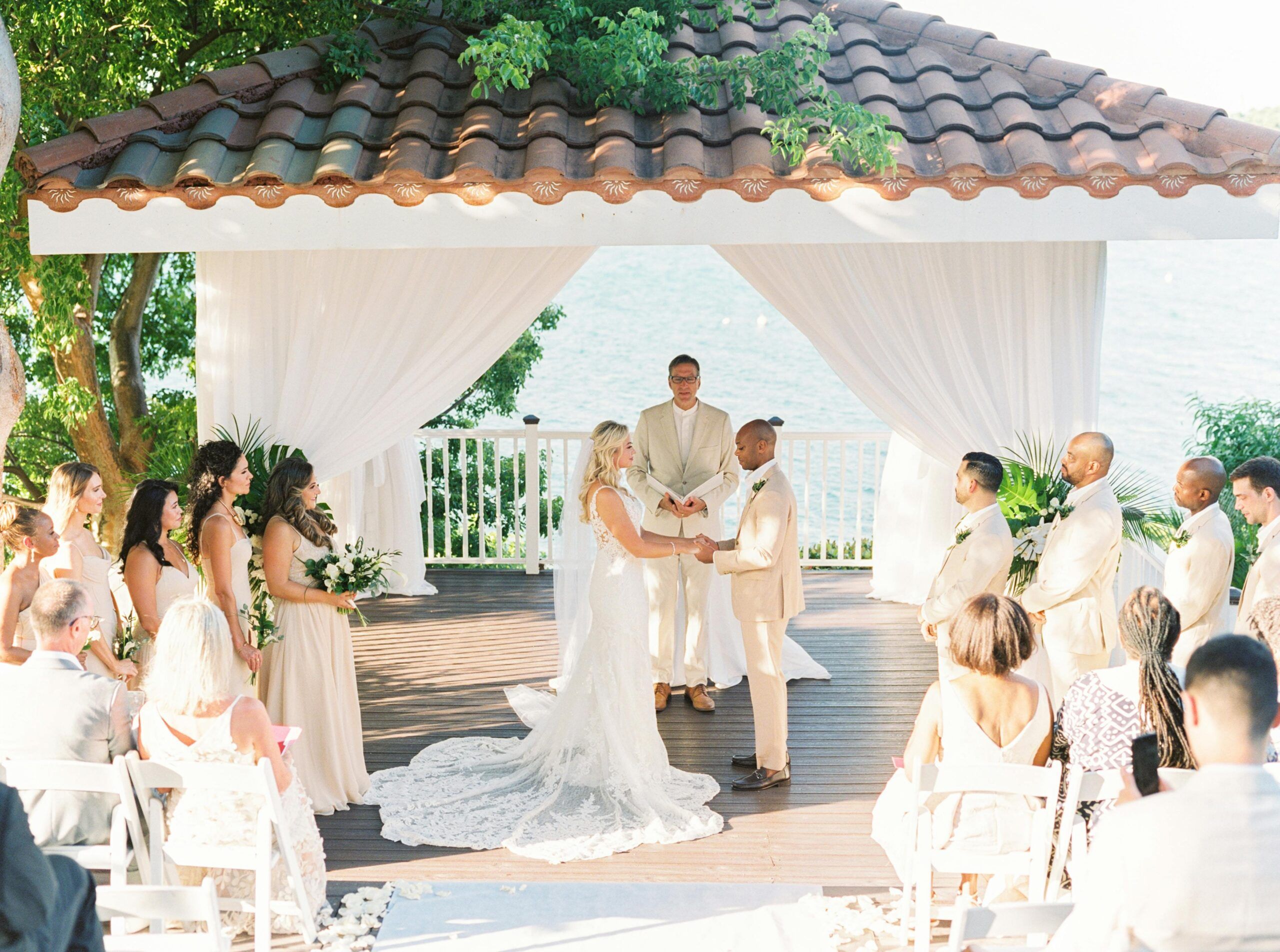 Elegant, Neutral Oceanfront Wedding at The Ritz-Carlton, St. Thomas