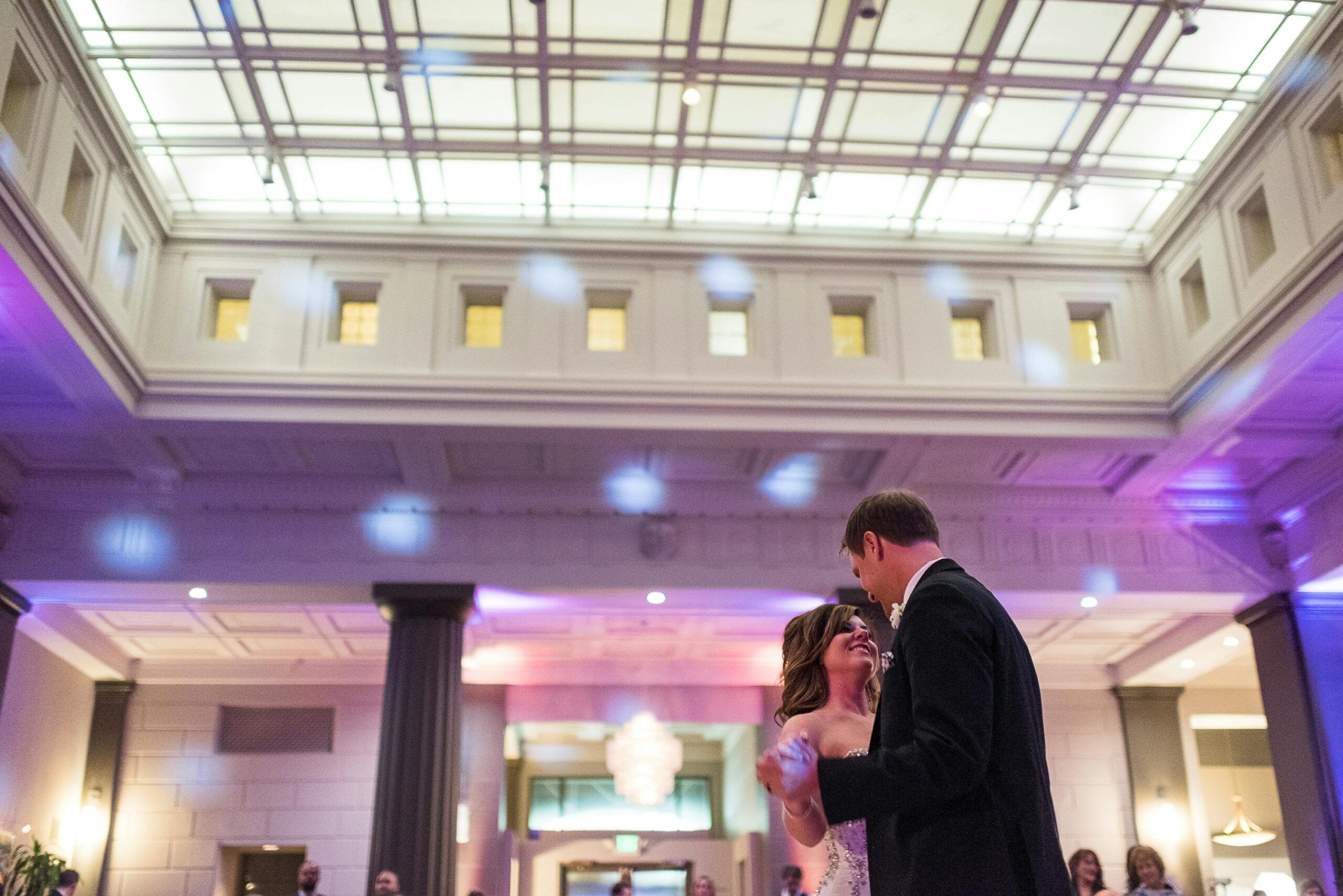 Fun and Fabulous Silver and Purple New Years Eve Wedding in Downtown Denver