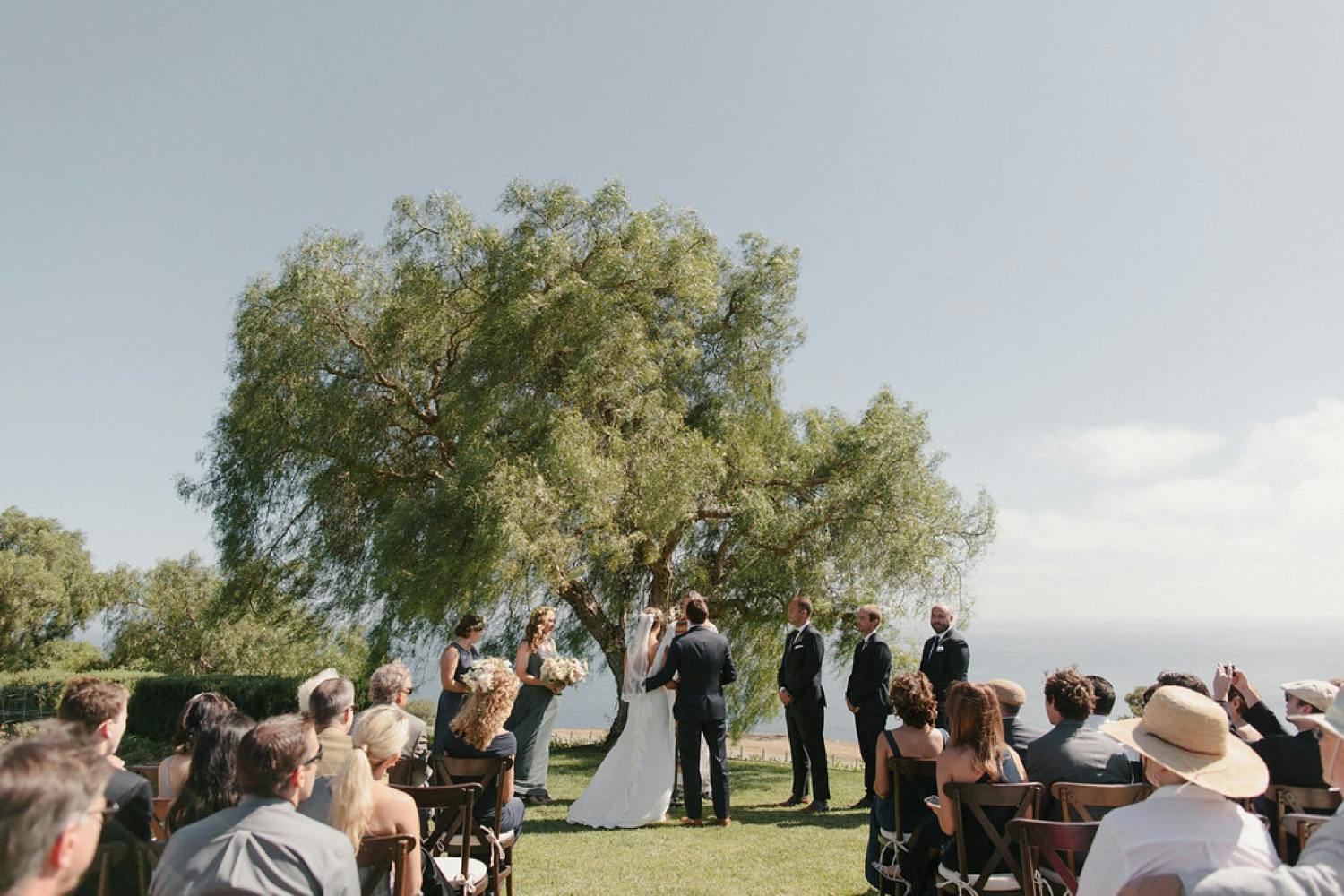 Garden wedding at Catalina View Gardens.