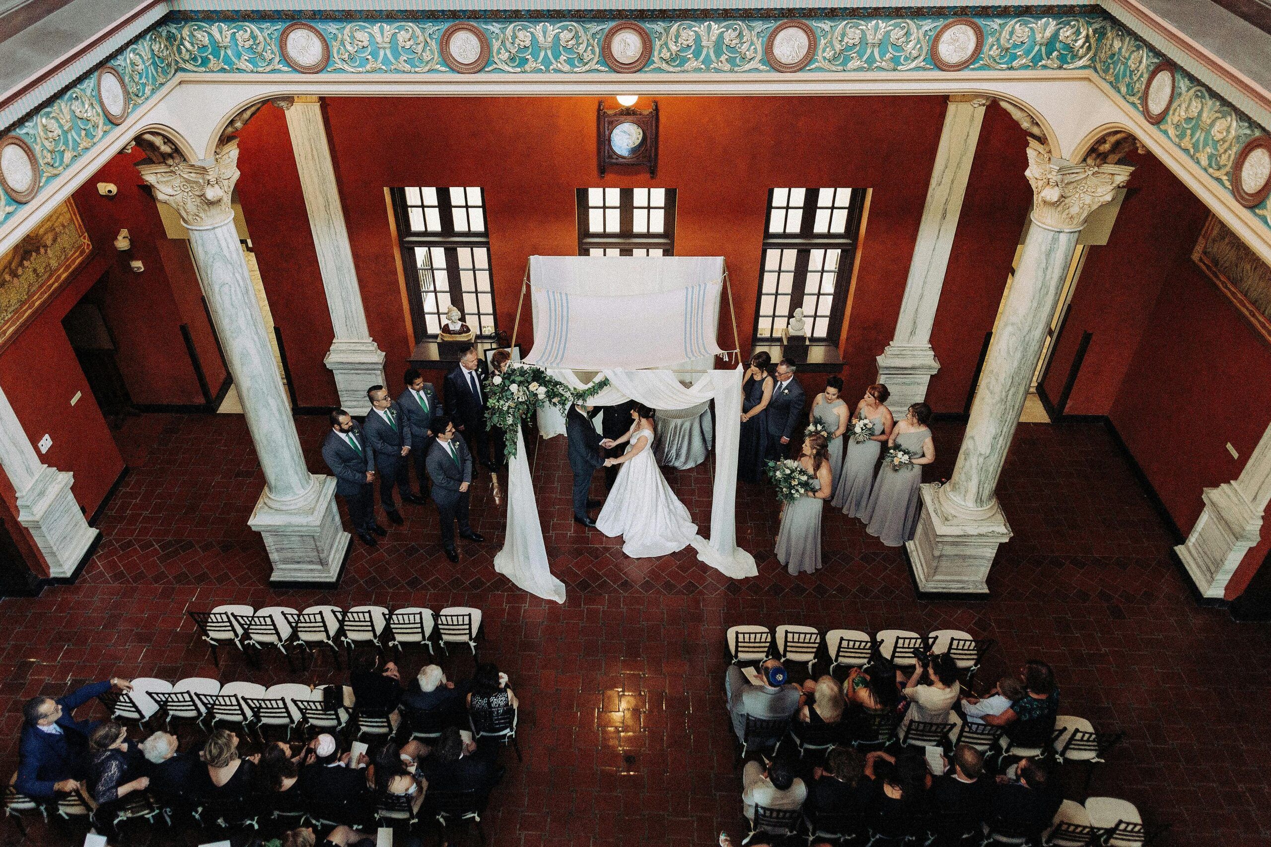 Rachel + Paul - Boho Library Wedding