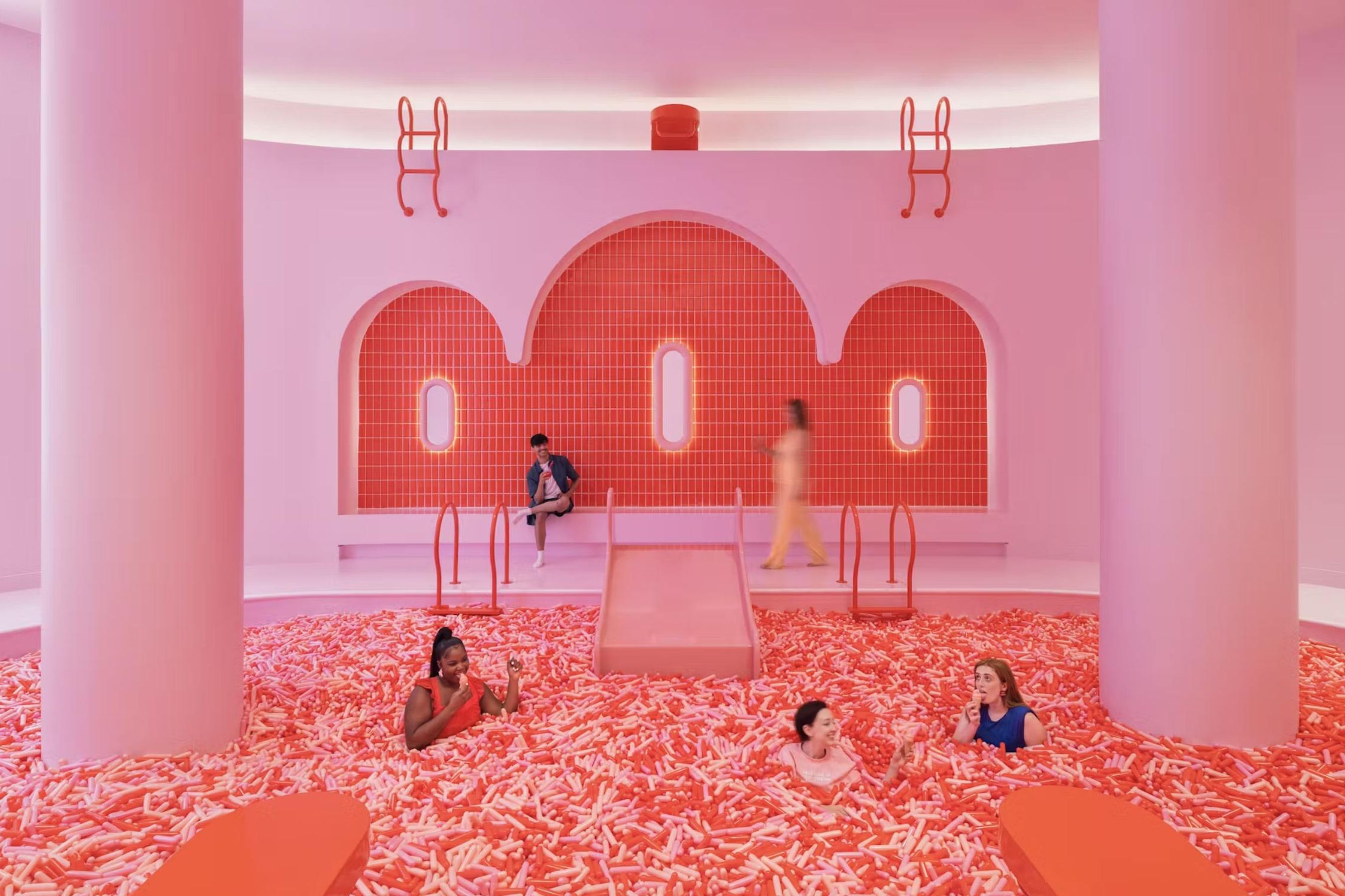 Sprinkle ball pit at Museum of Ice Cream Chicago