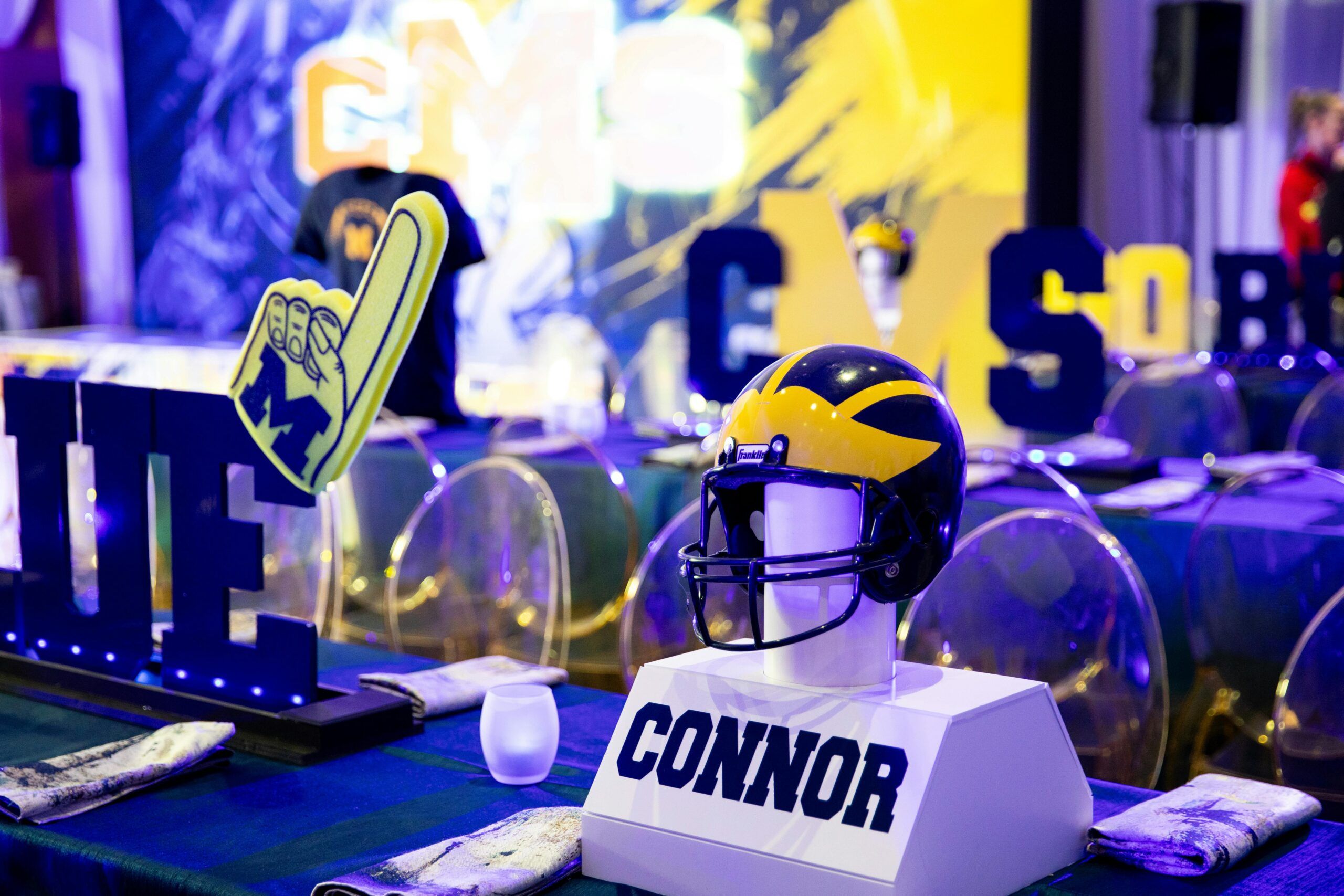 Go Blue - University of Michigan Themed Bar Mitzvah